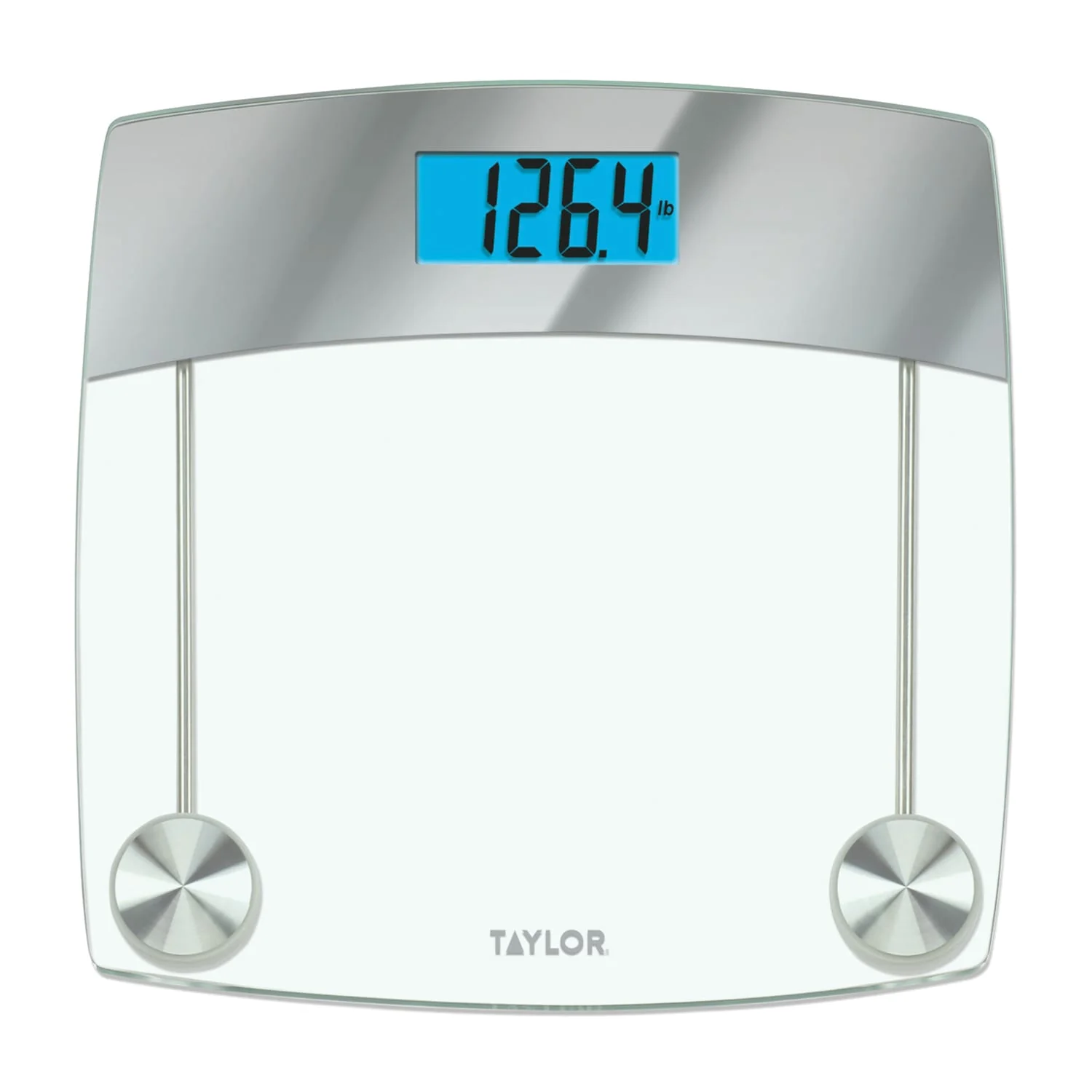 Taylor Precision Products Digital Glass Bathroom Scale with Stainless Steel Accents, 440-Lb. Capacity - Image 4