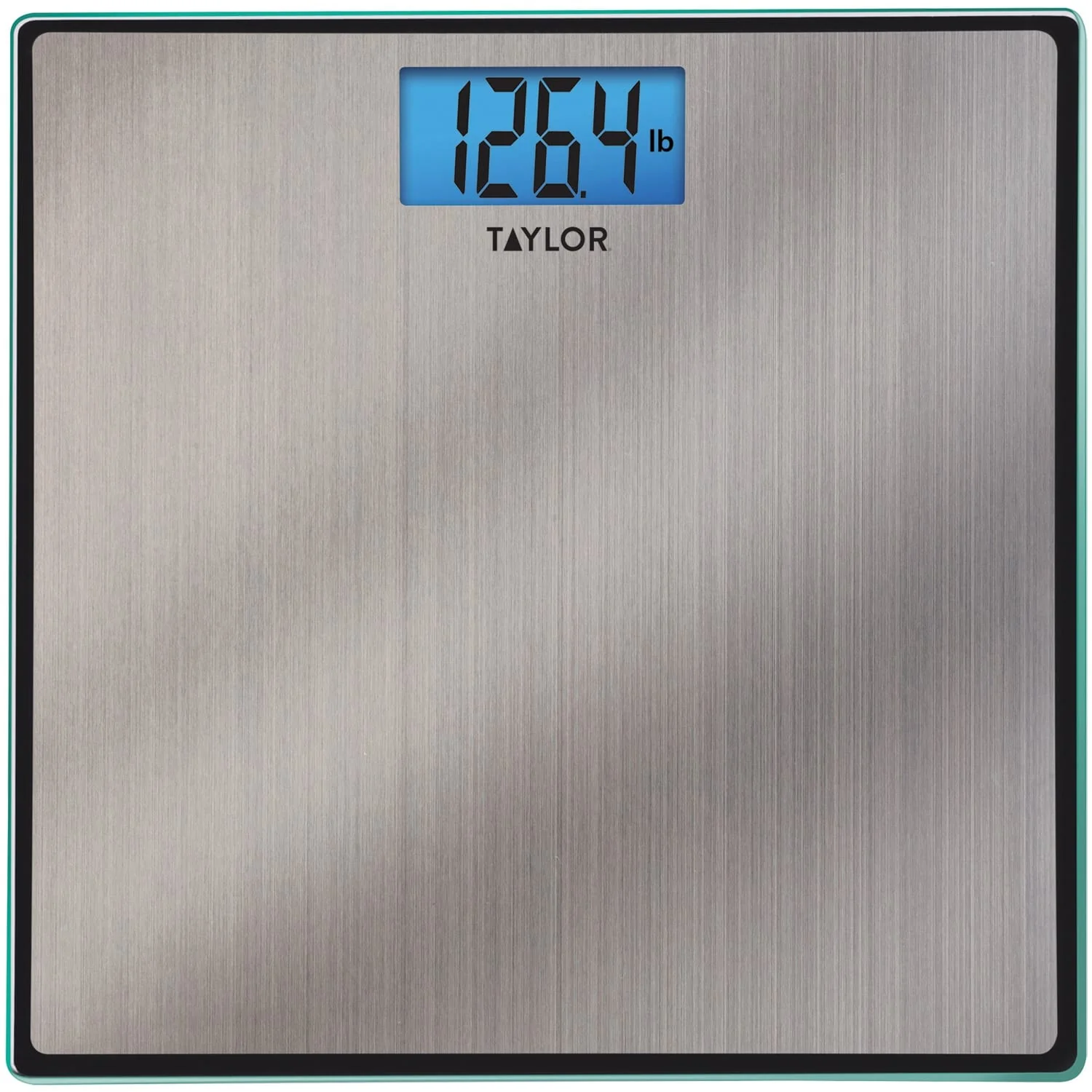 Taylor Precision Products Easy-to-Read 400-lb Capacity Stainless Steel Bathroom Scale - Image 2