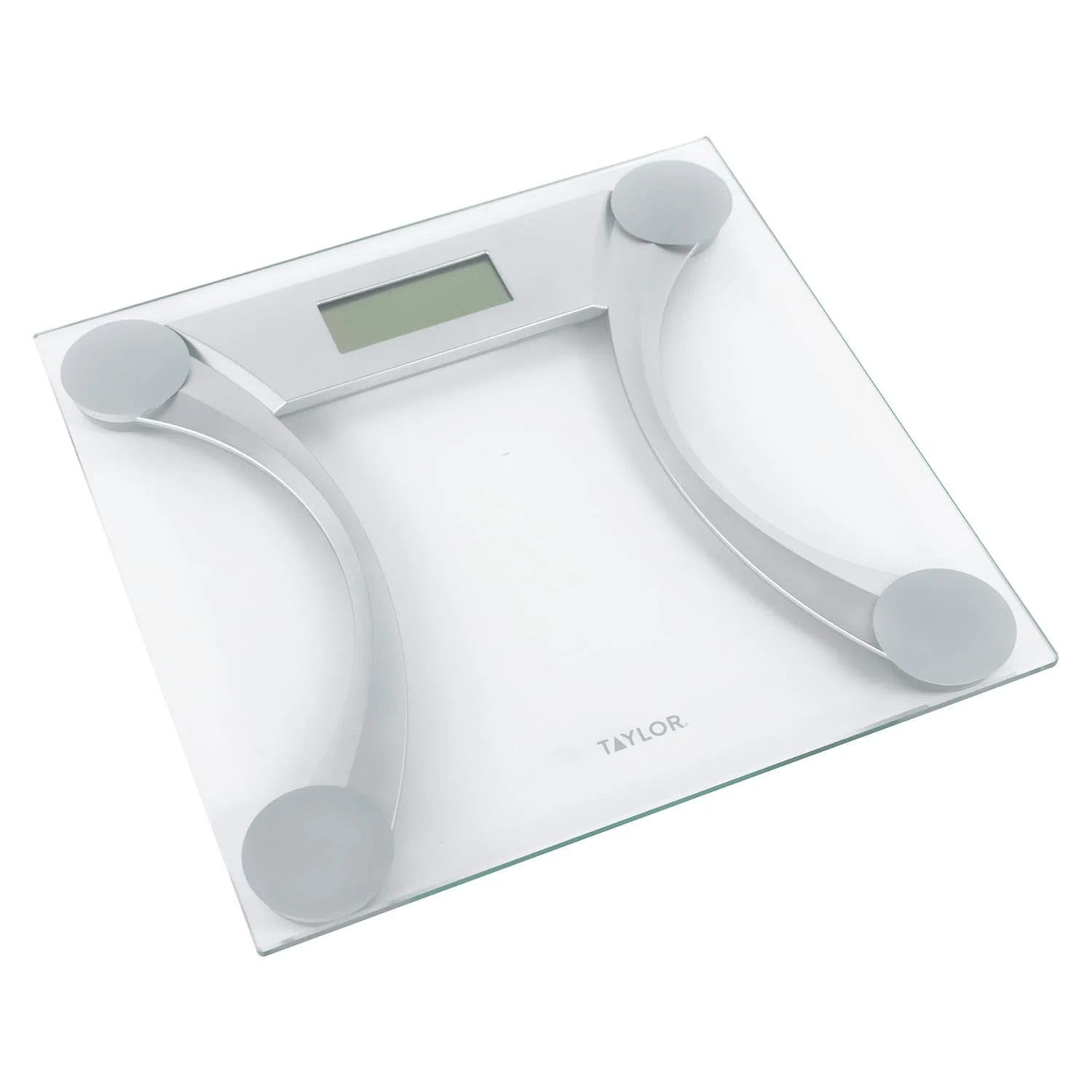 Taylor Precision Products Instant Read 400-lb Capacity Glass and Metallic Bathroom Scale - Image 2