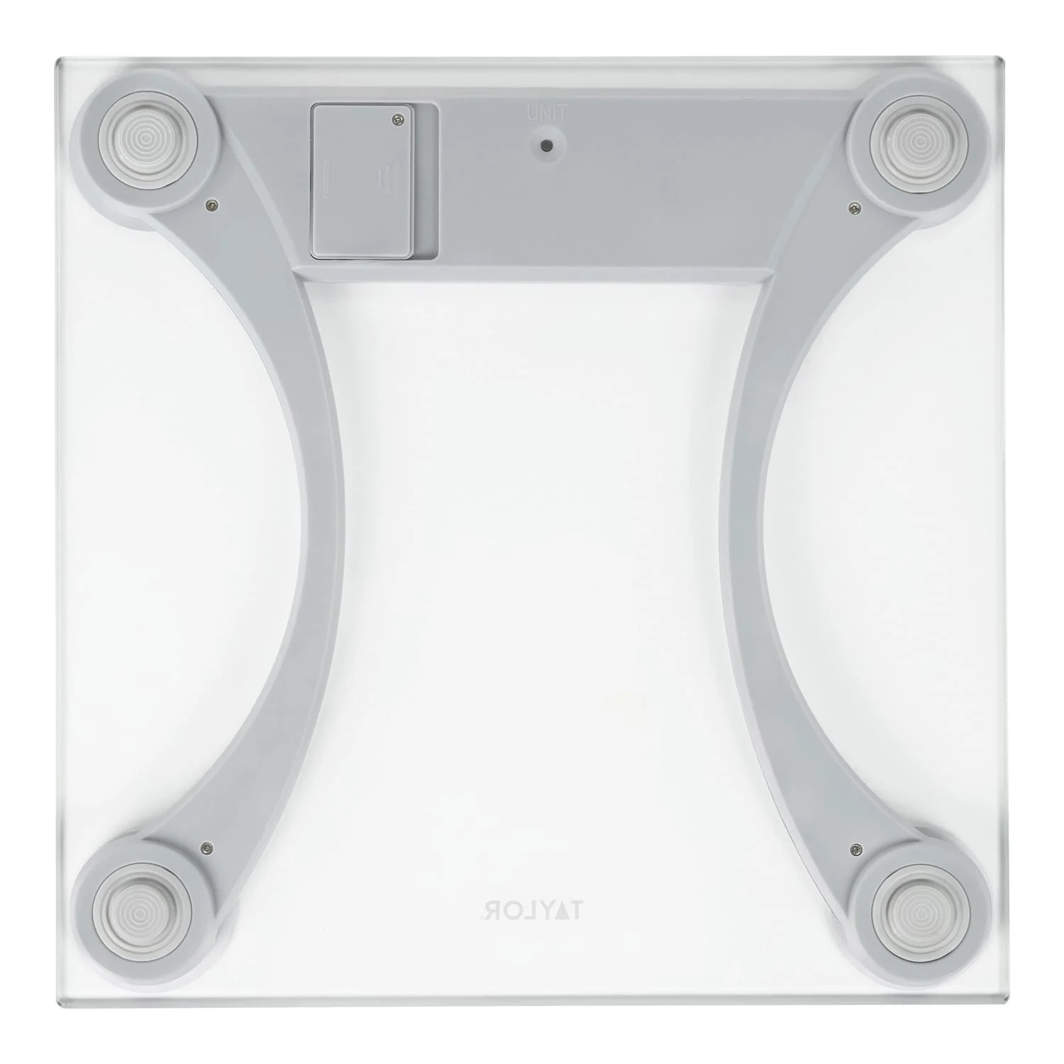 Taylor Precision Products Instant Read 400-lb Capacity Glass and Metallic Bathroom Scale - Image 3