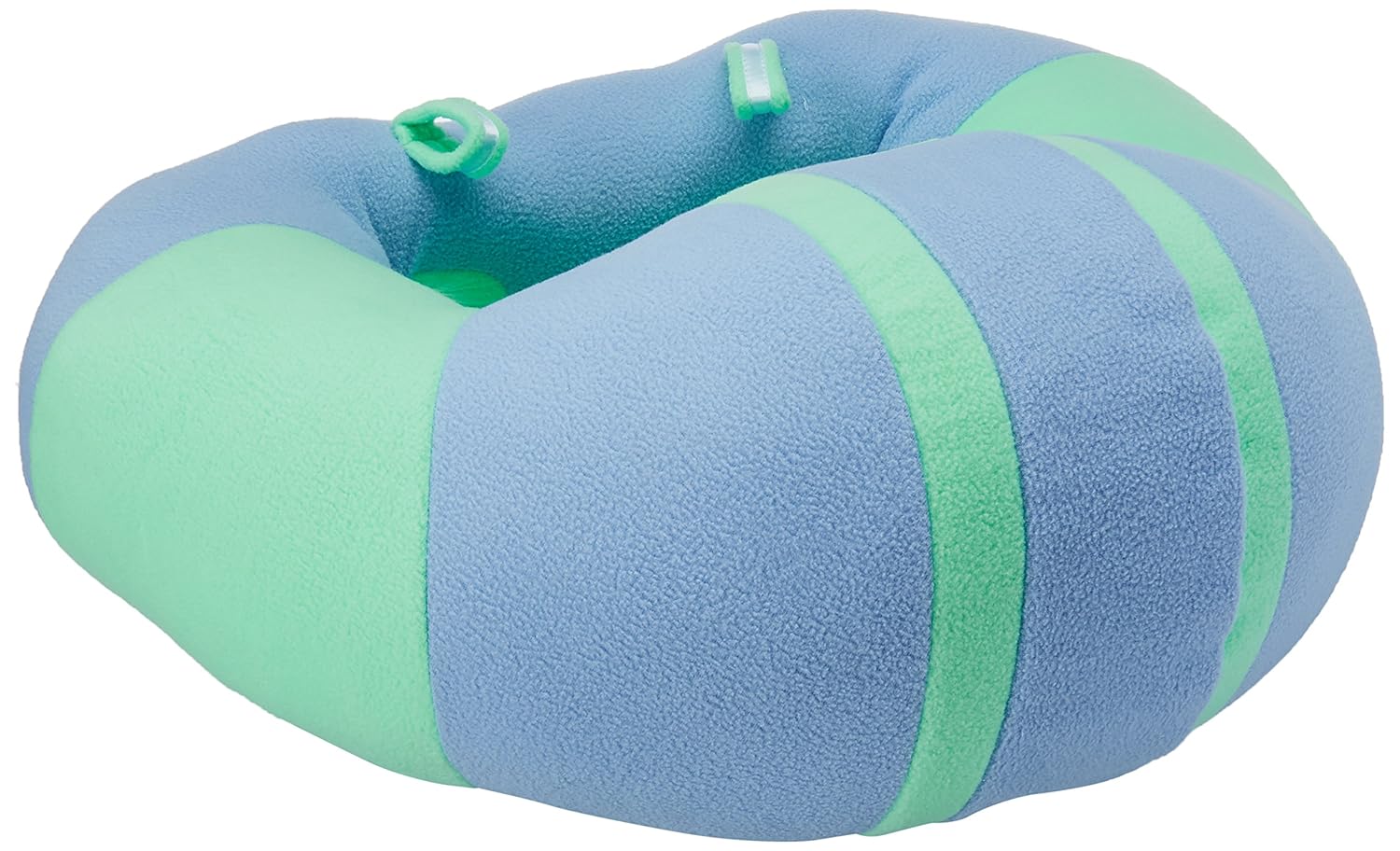 Hugaboo Infant Sitting Chair, Portable, Washable Baby Floor Seat, Blue and Green - Image 4