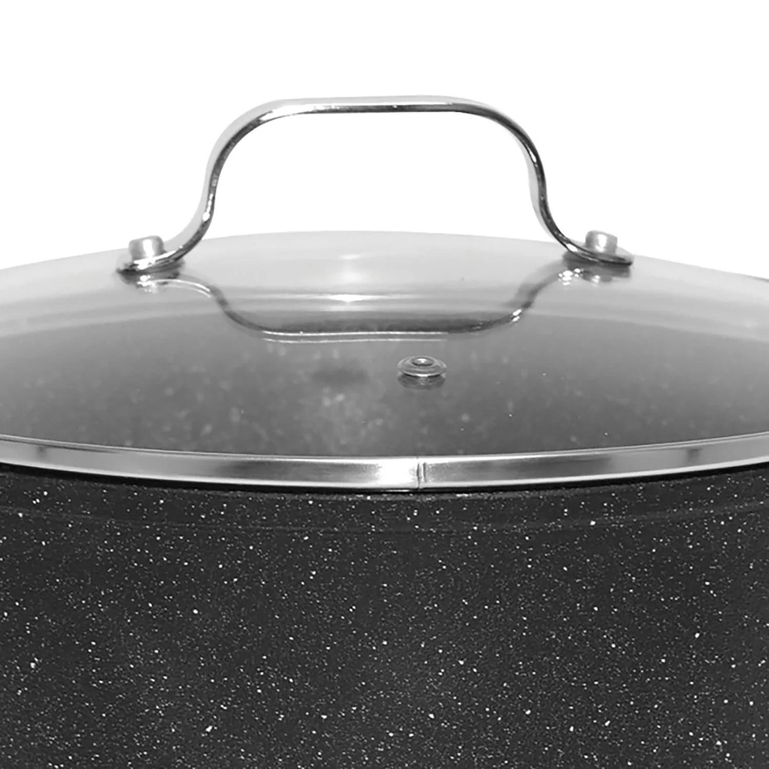 THE ROCK by Starfrit 6-Quart Stockpot/Casserole with Glass Lid & Stainless Steel Handles - Image 3