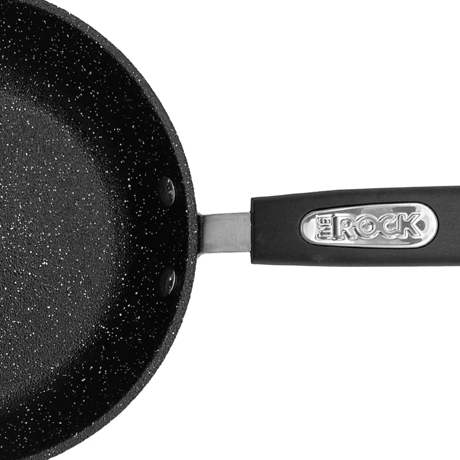 THE ROCK by Starfrit Terra Black Marble Non-Stick Fry Pan with Bakelite Handle, 12 In. - Image 2
