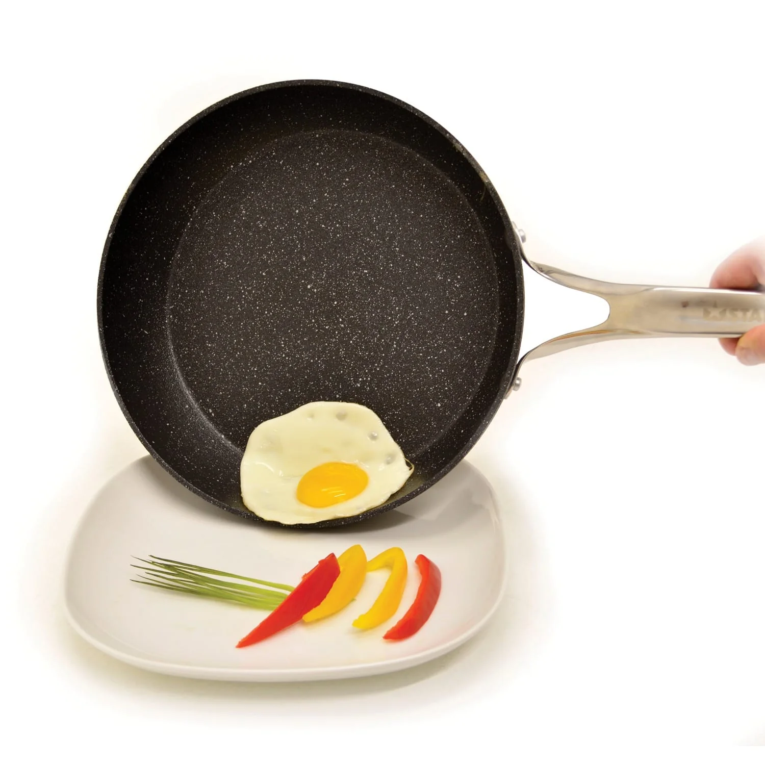 THE ROCK by Starfrit THE ROCK by Starfrit Fry Pan with Stainless Steel Handle, 12 In. - Image 3