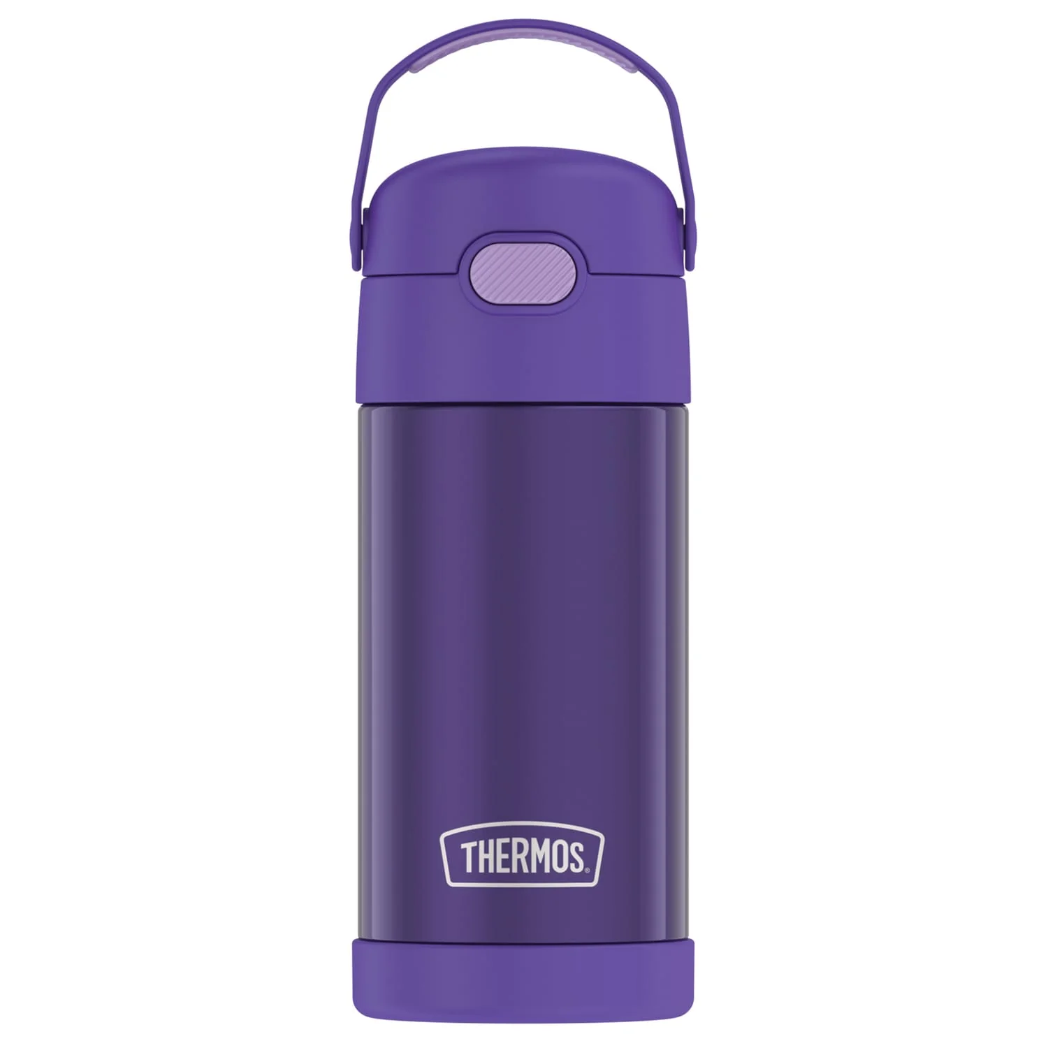 Thermos 12-Ounce FUNtainer Vacuum-Insulated Stainless Steel Bottle, Purple