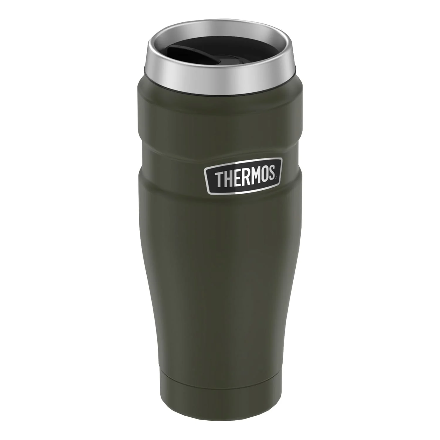 Thermos 16-Ounce Stainless King Vacuum-Insulated Stainless Steel Travel Tumbler, Pine Green - Image 3