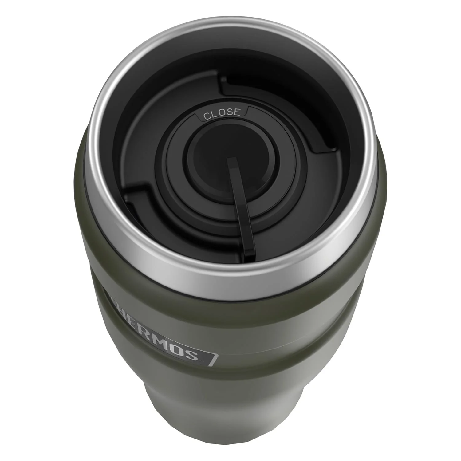 Thermos 16-Ounce Stainless King Vacuum-Insulated Stainless Steel Travel Tumbler, Pine Green - Image 4