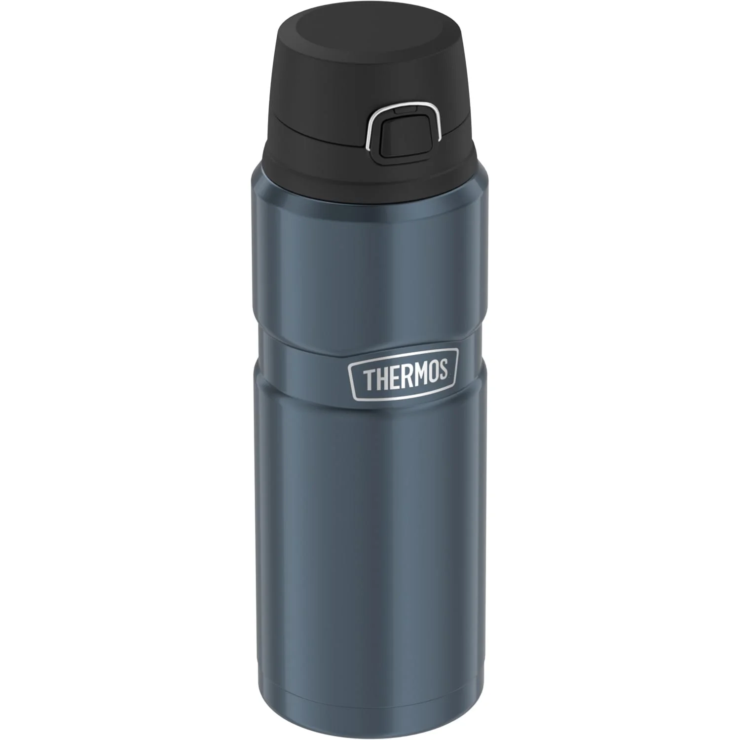 Thermos 24-Ounce Stainless King Vacuum-Insulated Stainless Steel Drink Bottle, Matte Blue - Image 2