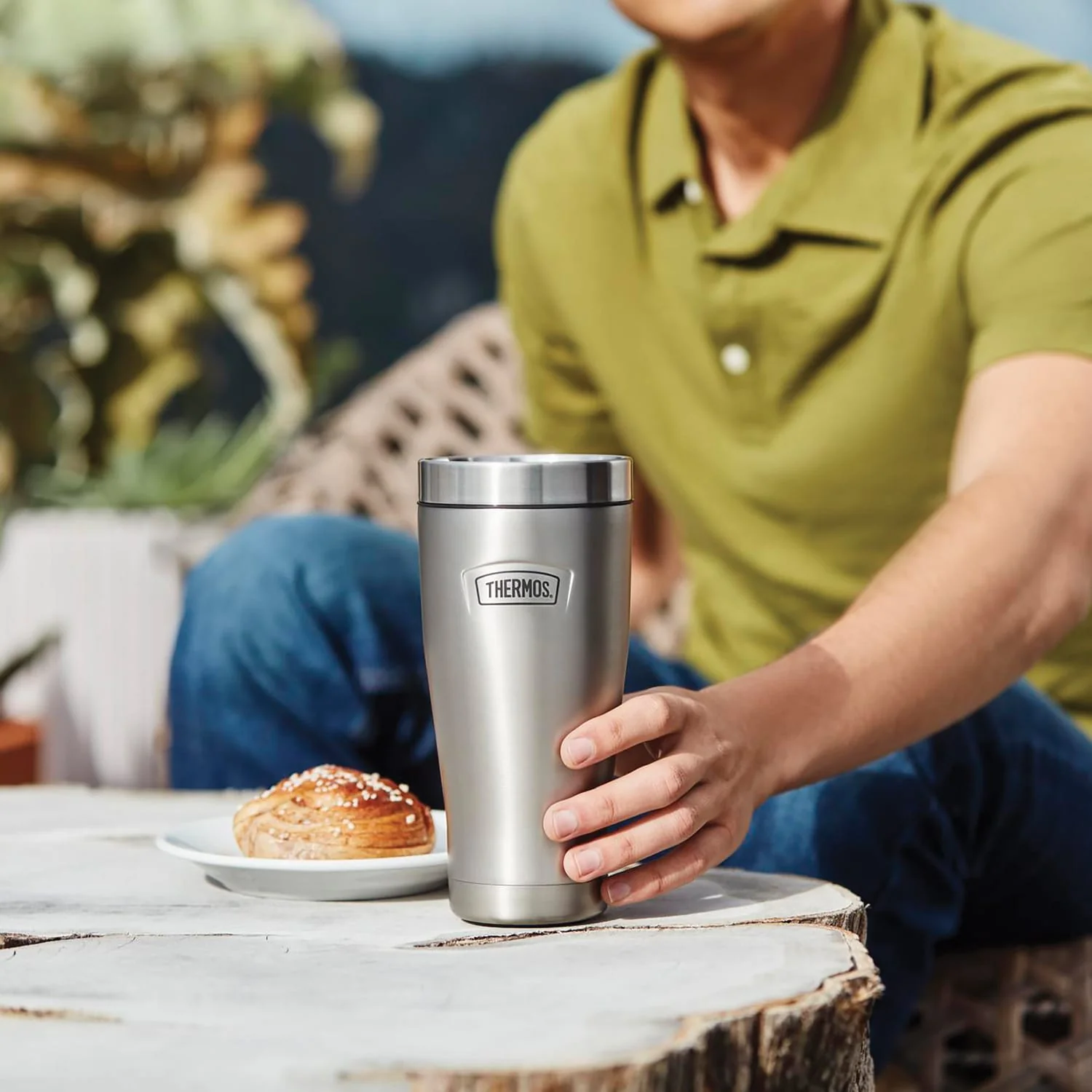 Thermos Icon 16-Oz. Stainless Steel Tumbler, Matte Stainless Steel - Image 5