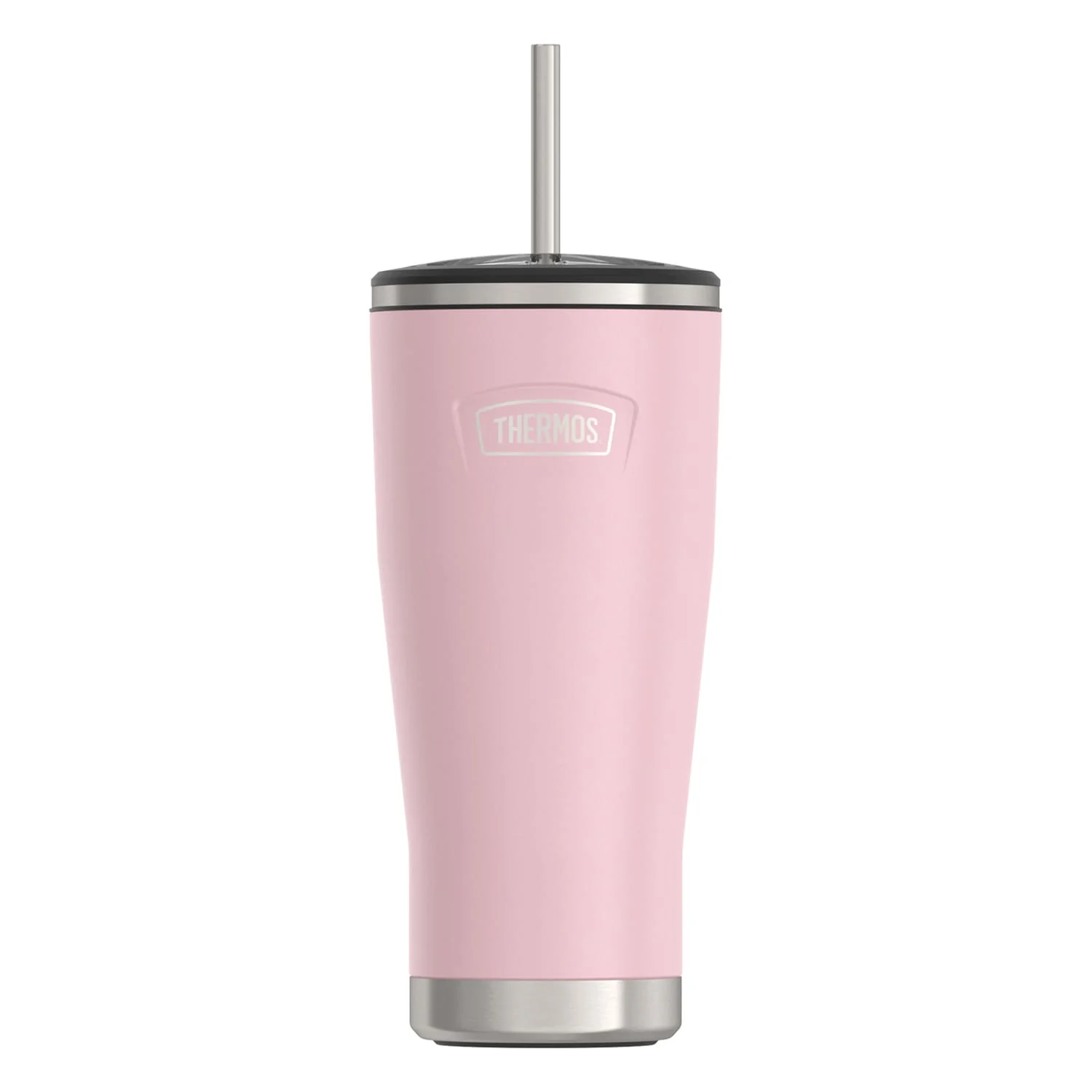 Thermos Icon 24-Oz. Cold Stainless Steel Tumbler with Straw, Sunset Pink