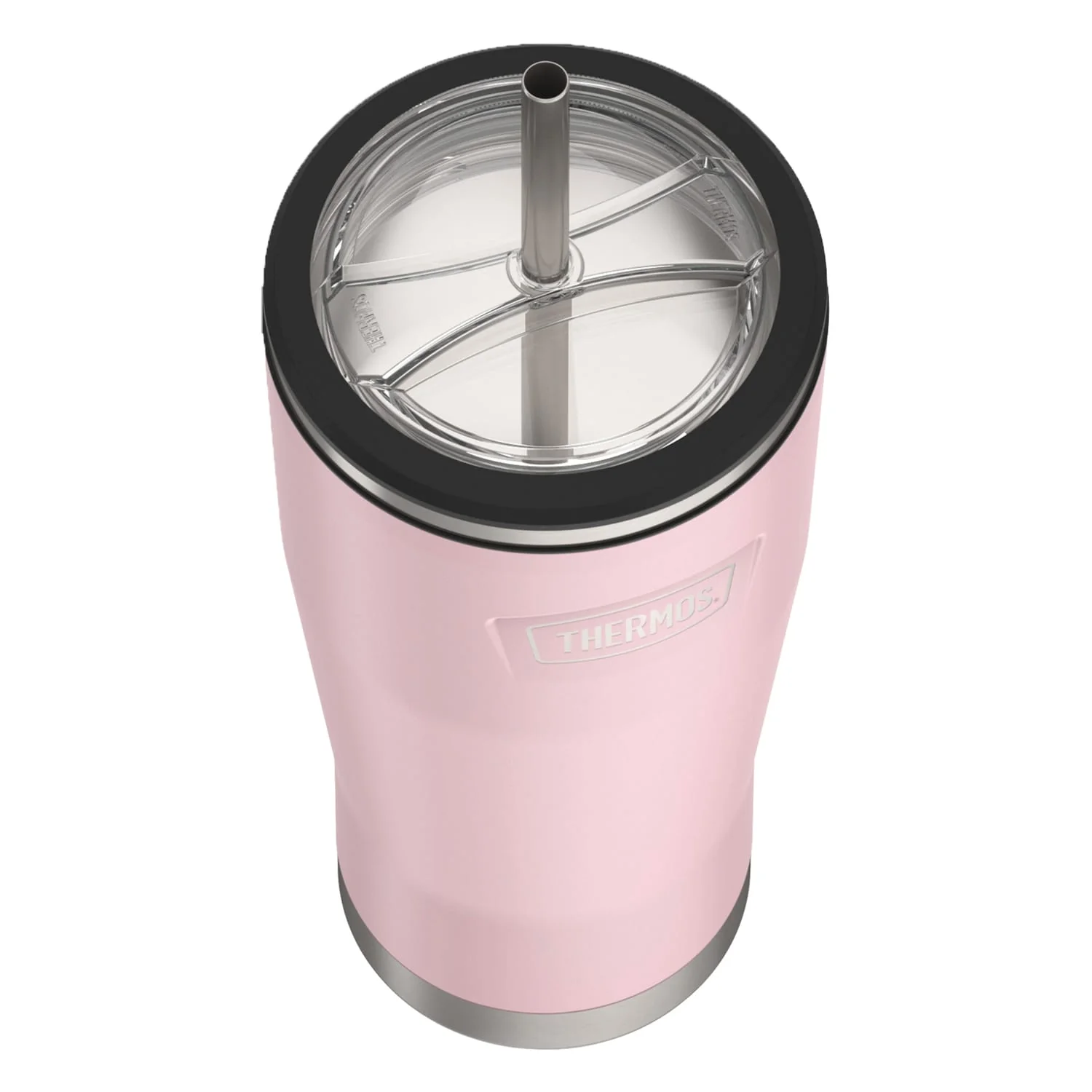 Thermos Icon 24-Oz. Cold Stainless Steel Tumbler with Straw, Sunset Pink - Image 2