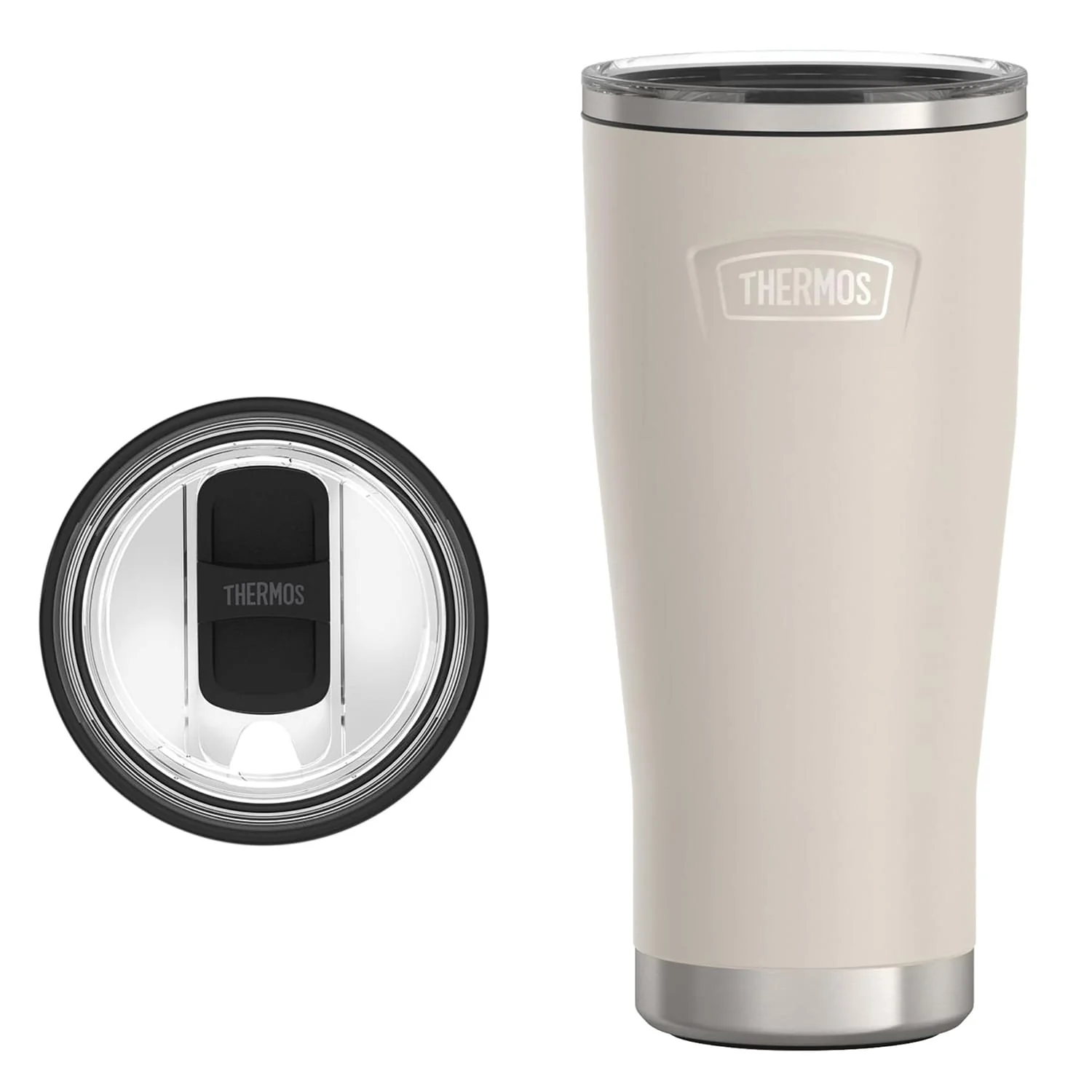 Thermos Icon 24-Oz. Stainless Steel Tumbler with Slide Lock, Sandstone - Image 4