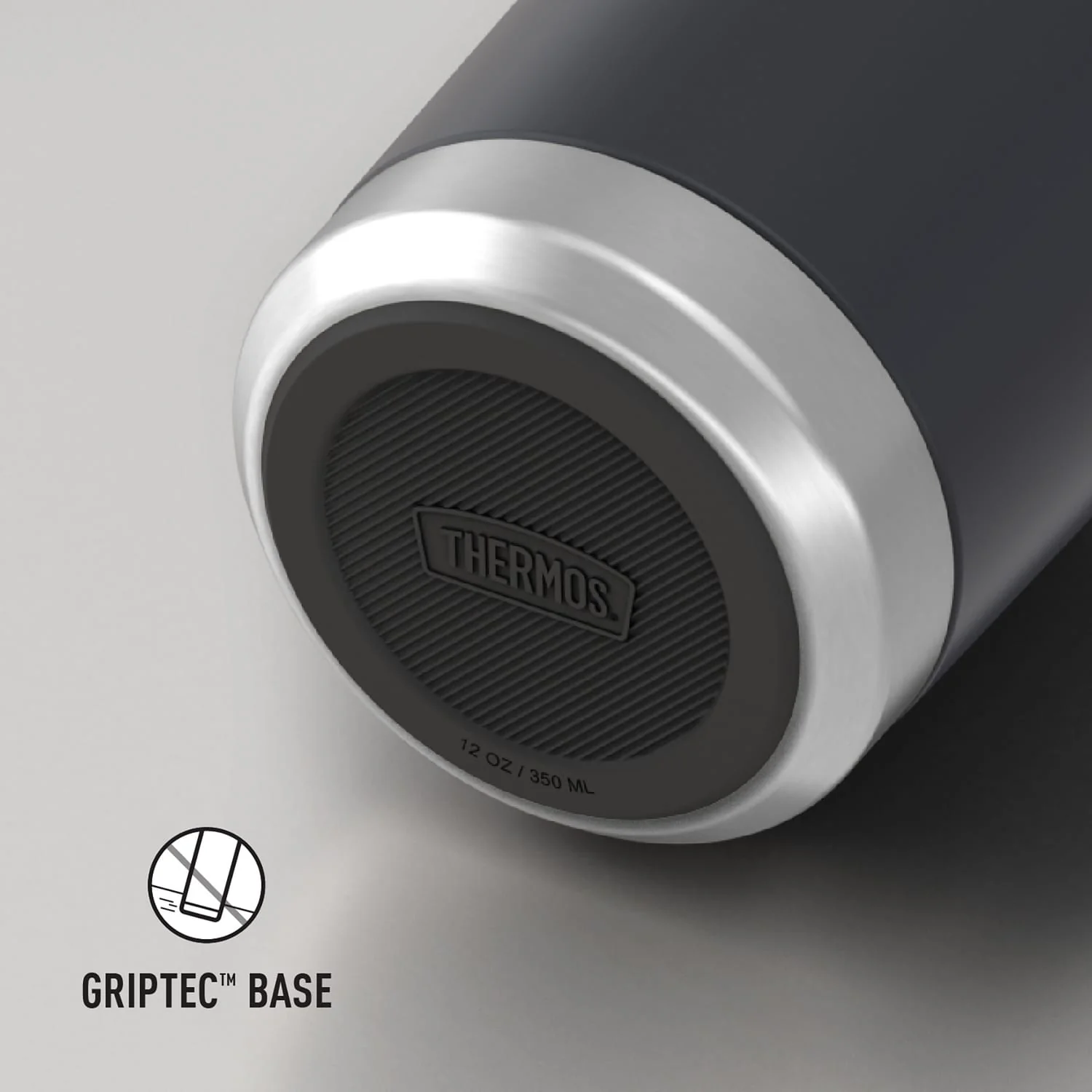 Thermos Icon Series Stainless Steel 12-Oz.-Slim-Can Beverage Insulator, Granite - Image 5