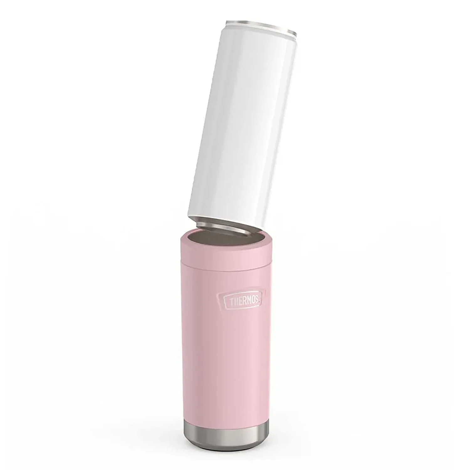 Thermos Icon Series Stainless Steel 12-Oz.-Slim-Can Beverage Insulator, Sunset Pink - Image 2