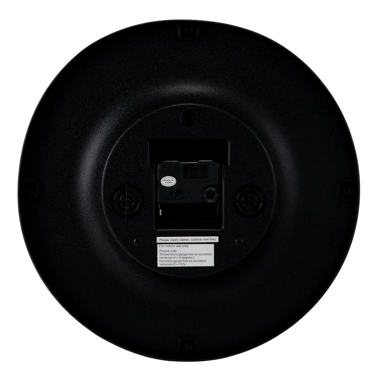 Timekeeper 12" Temperature & Humidity Wall Clock - Image 3
