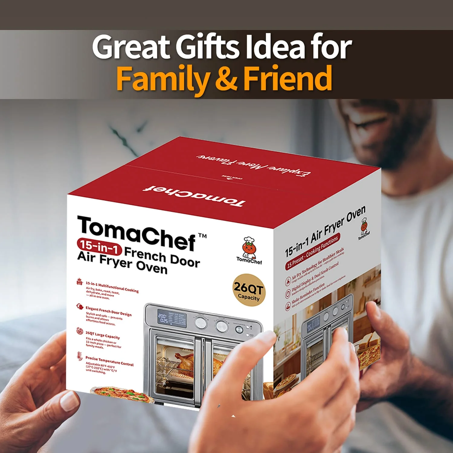 TomaChef 26-Qt Multifunctional Air Fryer Oven - Image 4