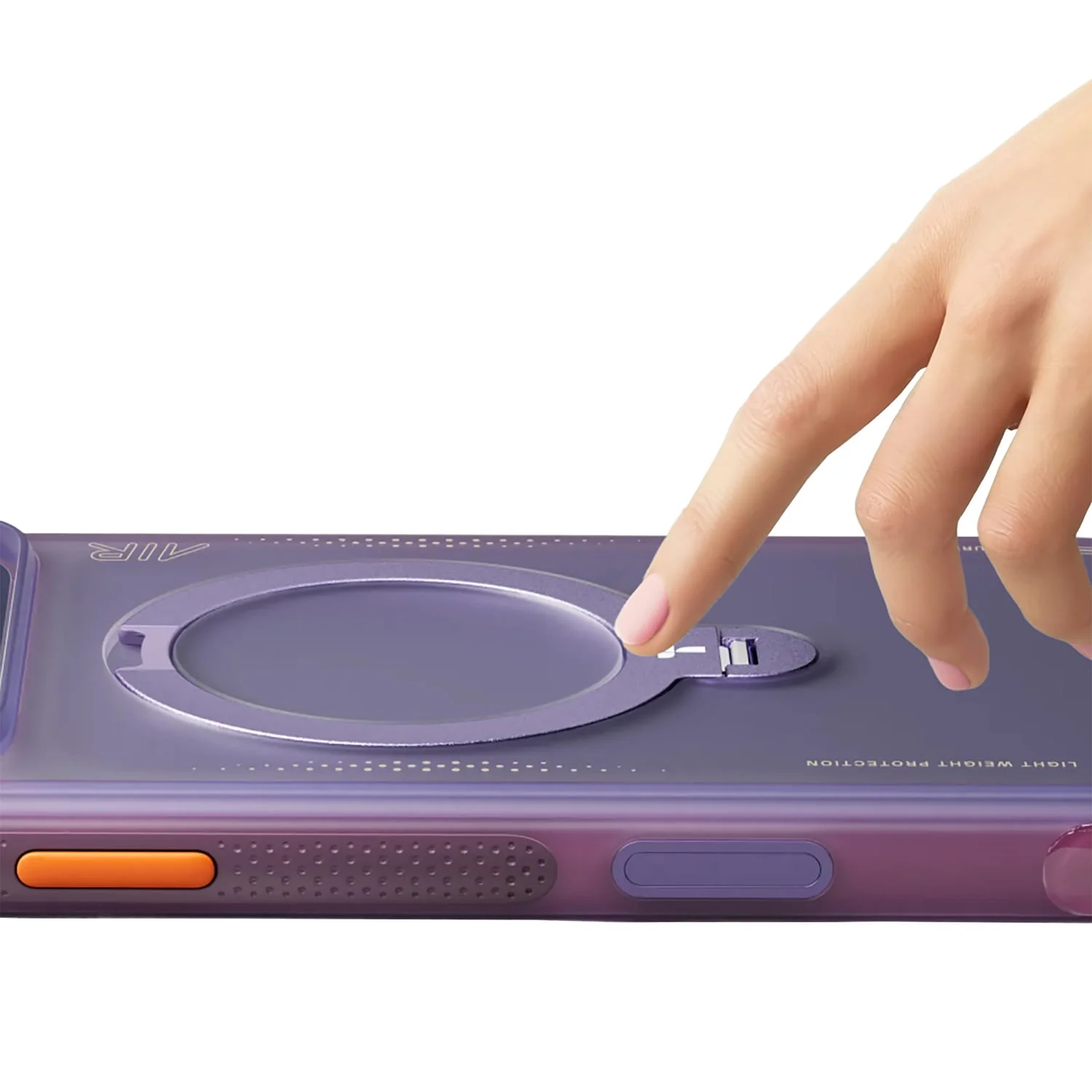 Torras iPhone 17 Pro Max Ostand Spin Air Case, Aurora Purple - Image 3