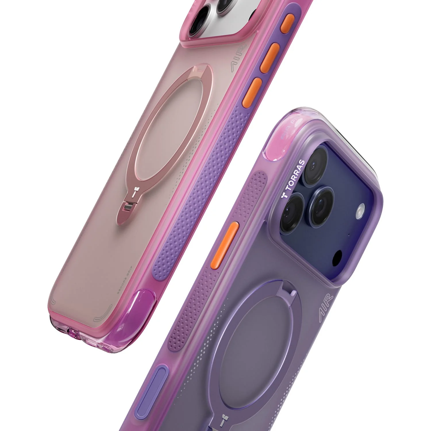 Torras iPhone 17 Pro Ostand Spin Air Case, Aurora Purple - Image 5