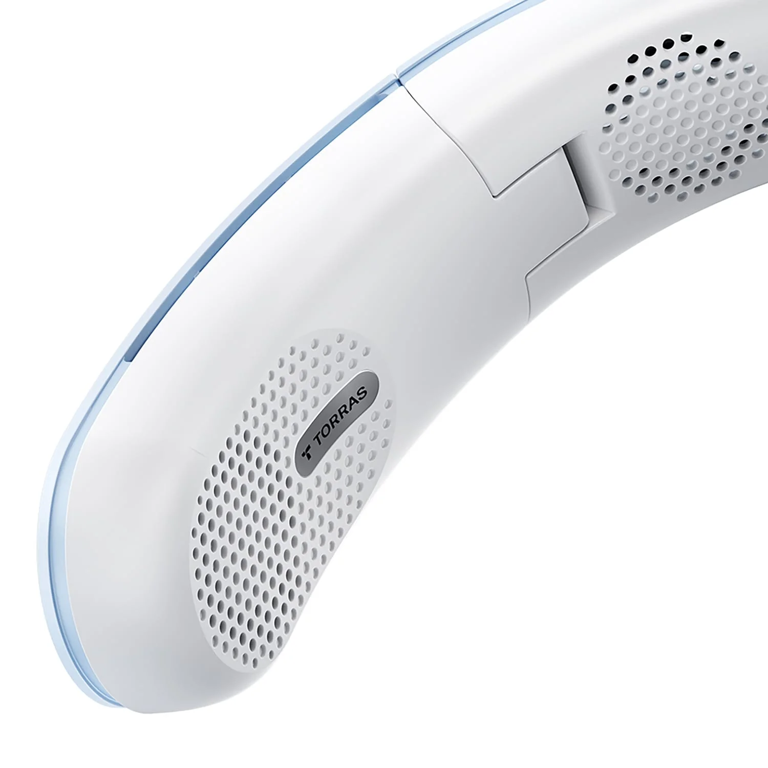 Torras Portable Foldable Neck Fan, COOLiTE with 4000-mAh Battery, Light Blue - Image 2