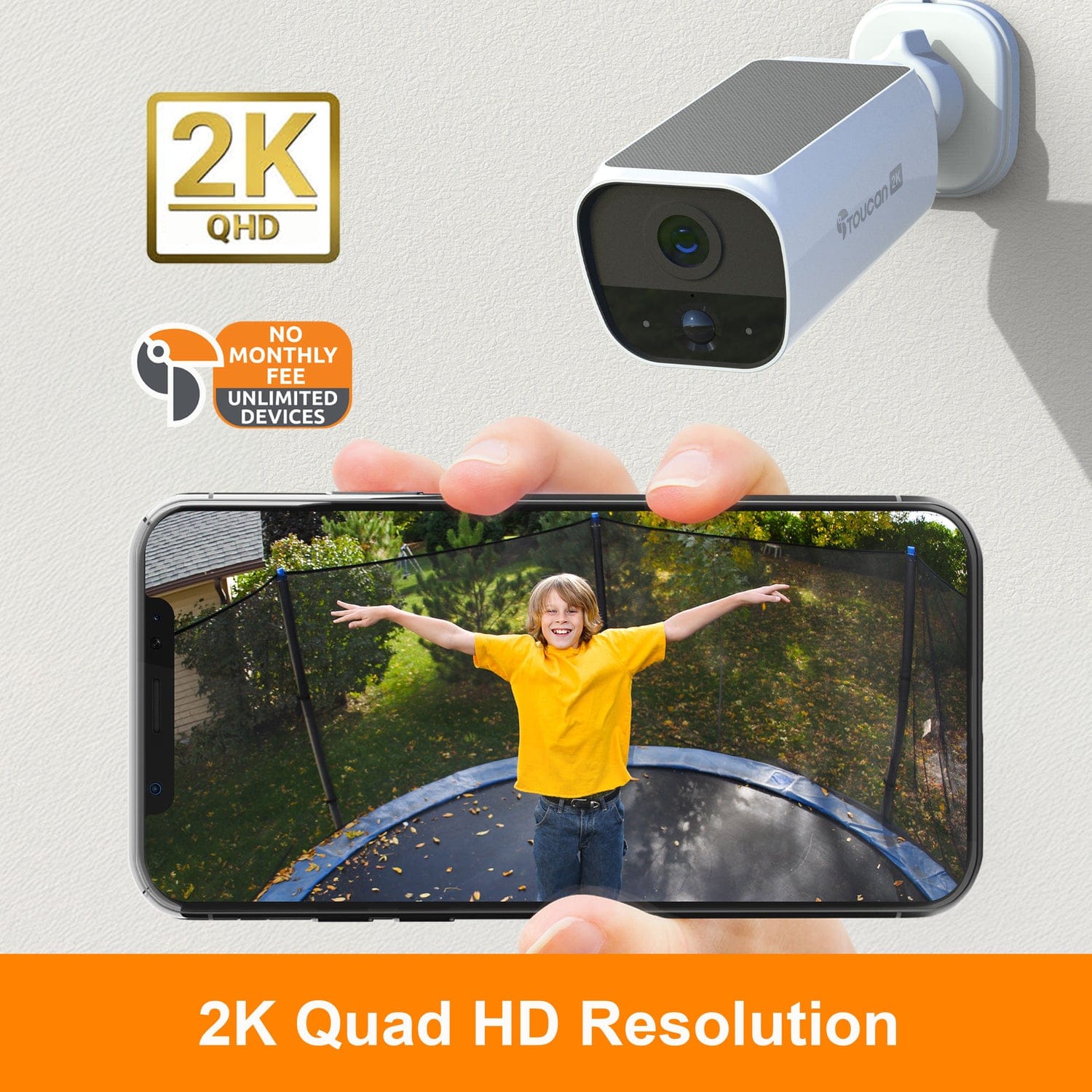 Toucan S5 Wireless 2K Solar Security Camera - No Monthly Fee Required - Image 3