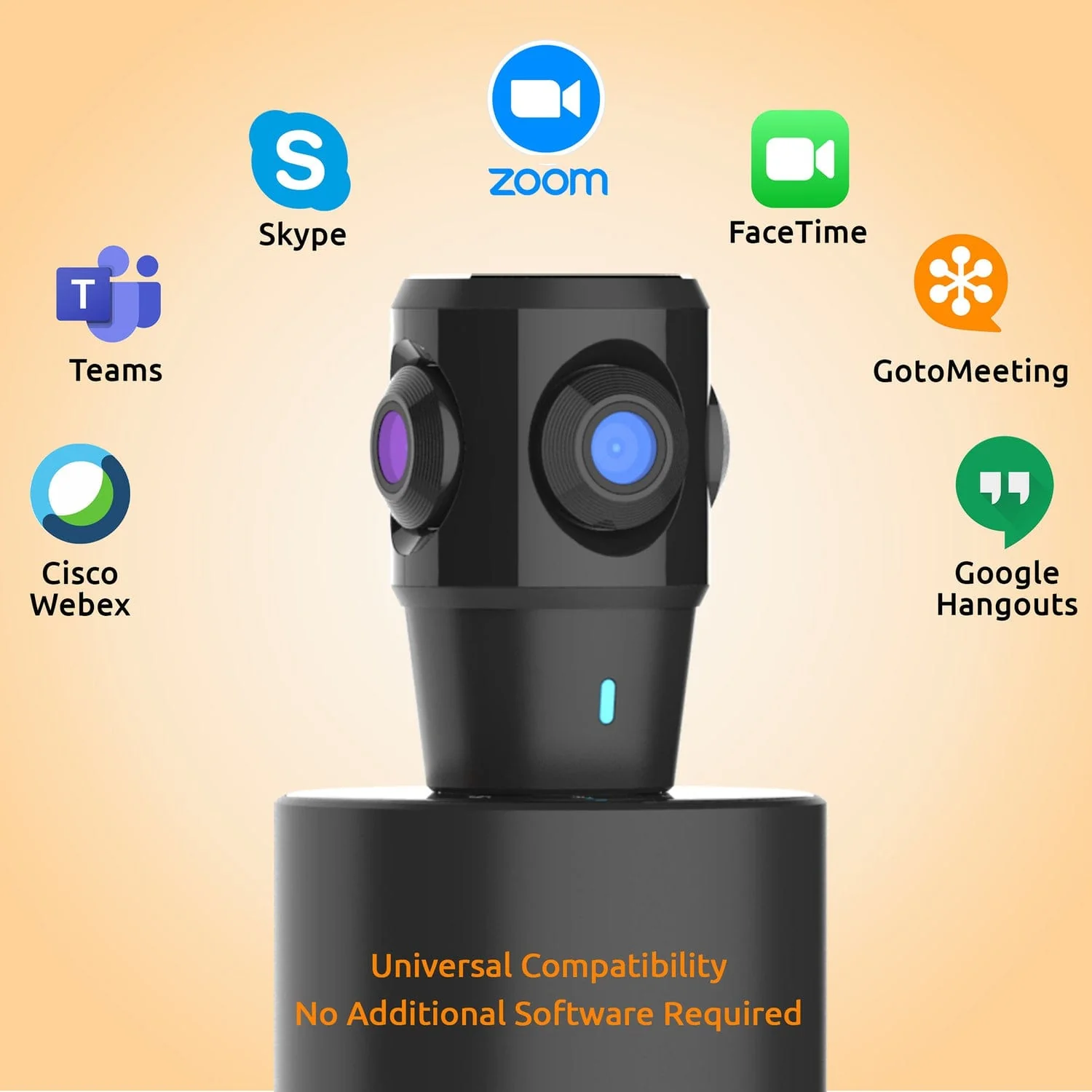 Toucan SC360 Video Conference System 360 with Auto Voice Tracking, Black - Image 3