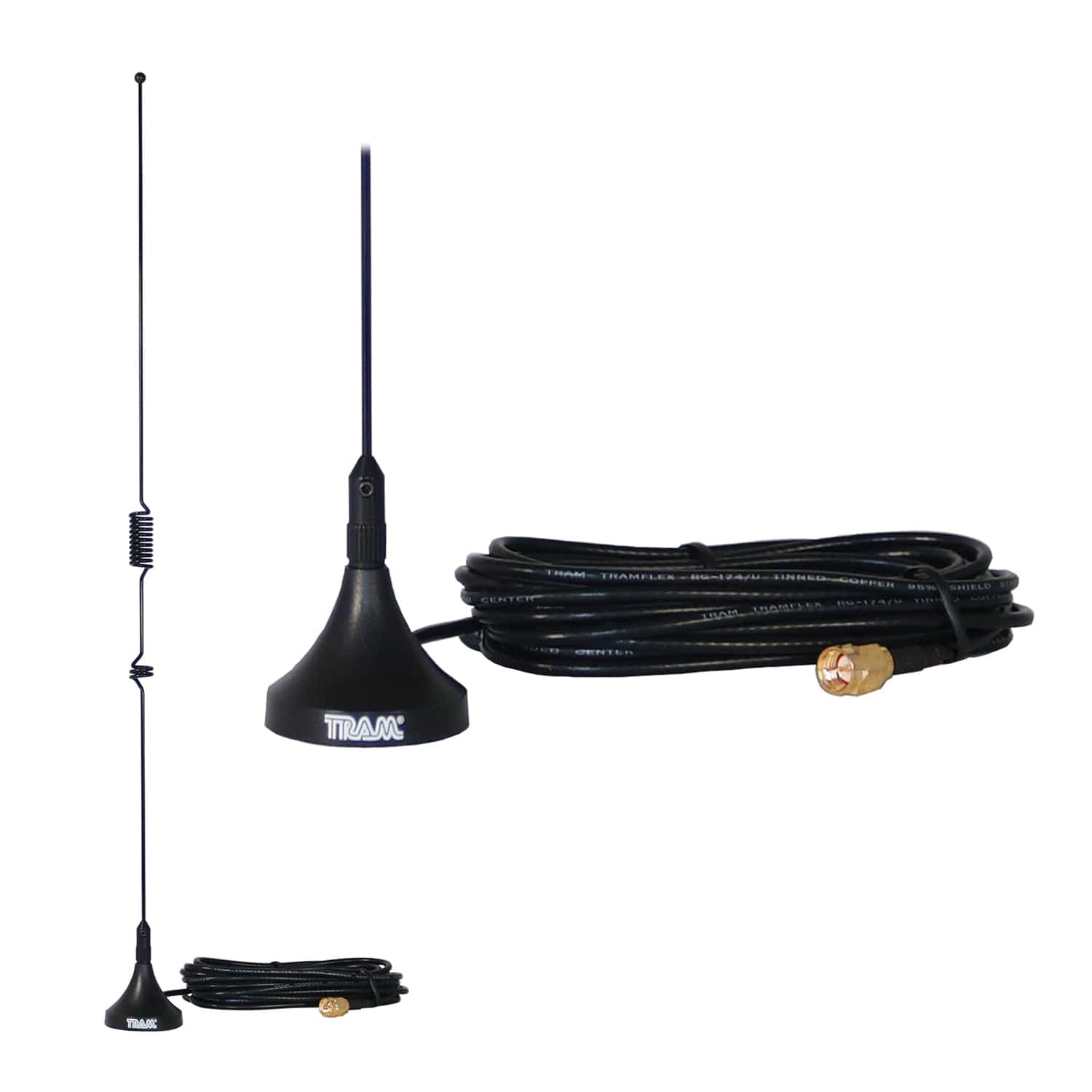 Tram 144MHz/430MHz Dual-Band Magnet Antenna with SMA-Male Connector