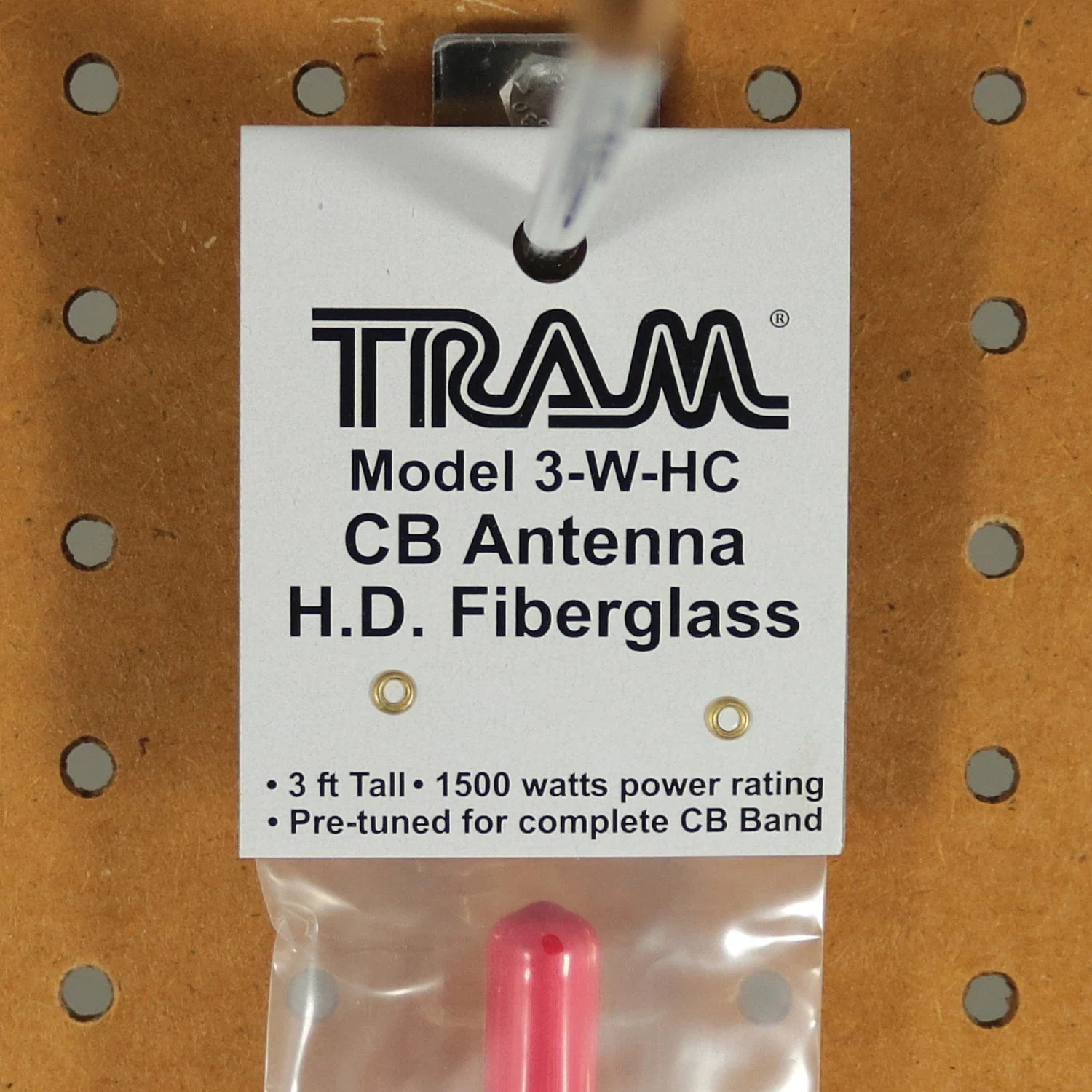 Tram 1500-Watt 26-MHz to 29-MHz Fiberglass Whip CB AM/FM/SSB Antenna, 3 Ft., White - Image 5