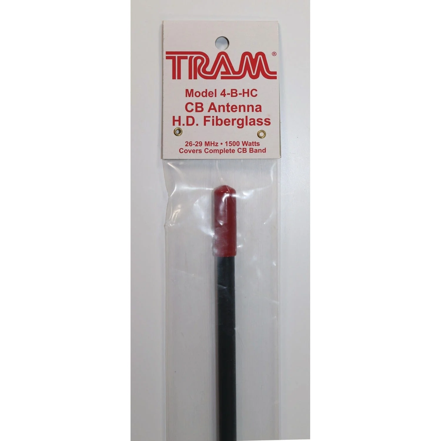Tram 1500-Watt 26-MHz to 29-MHz Fiberglass Whip CB AM/FM/SSB Antenna, 4 Ft., Black - Image 4