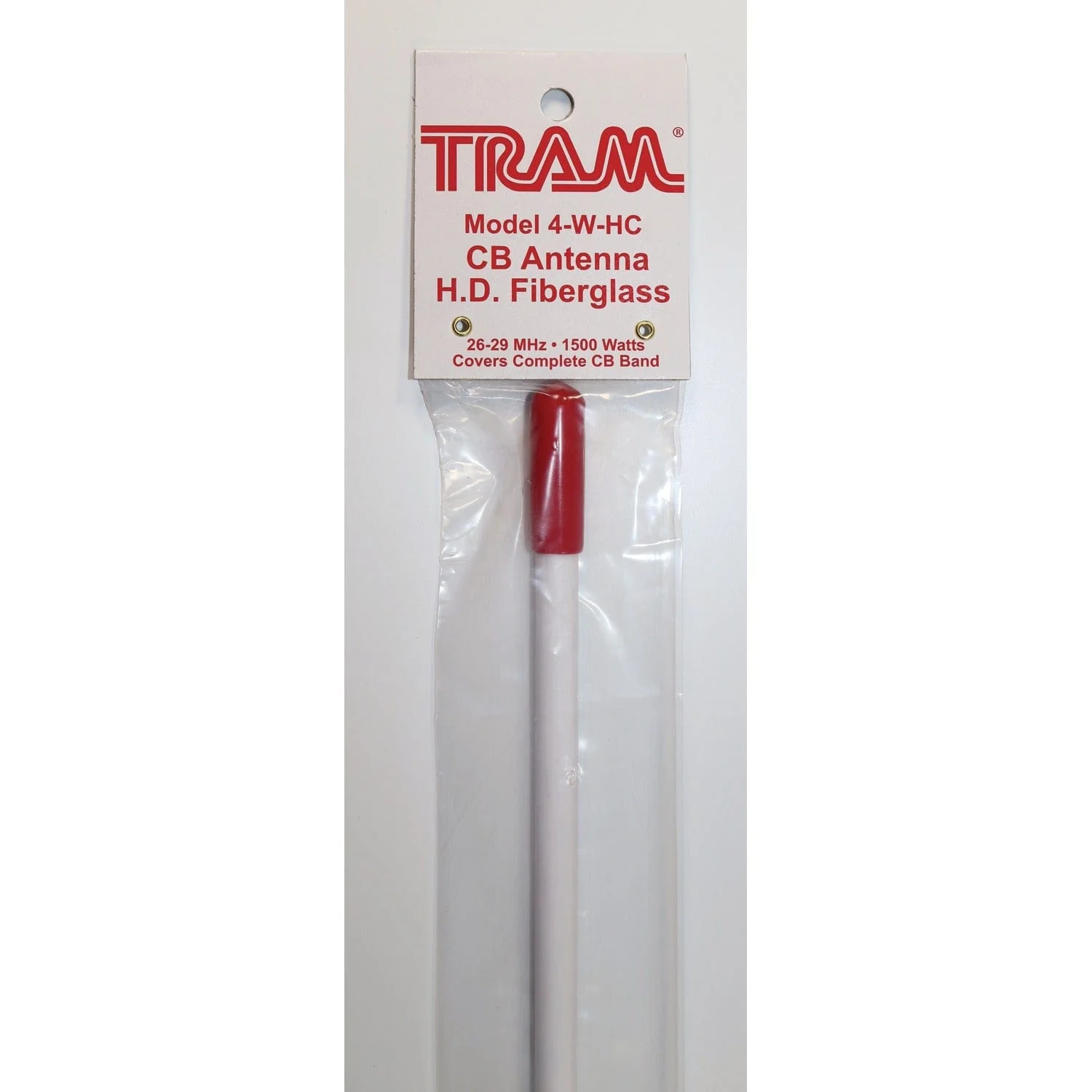 Tram 1500-Watt 26-MHz to 29-MHz Fiberglass Whip CB AM/FM/SSB Antenna, 4 Ft., White - Image 5