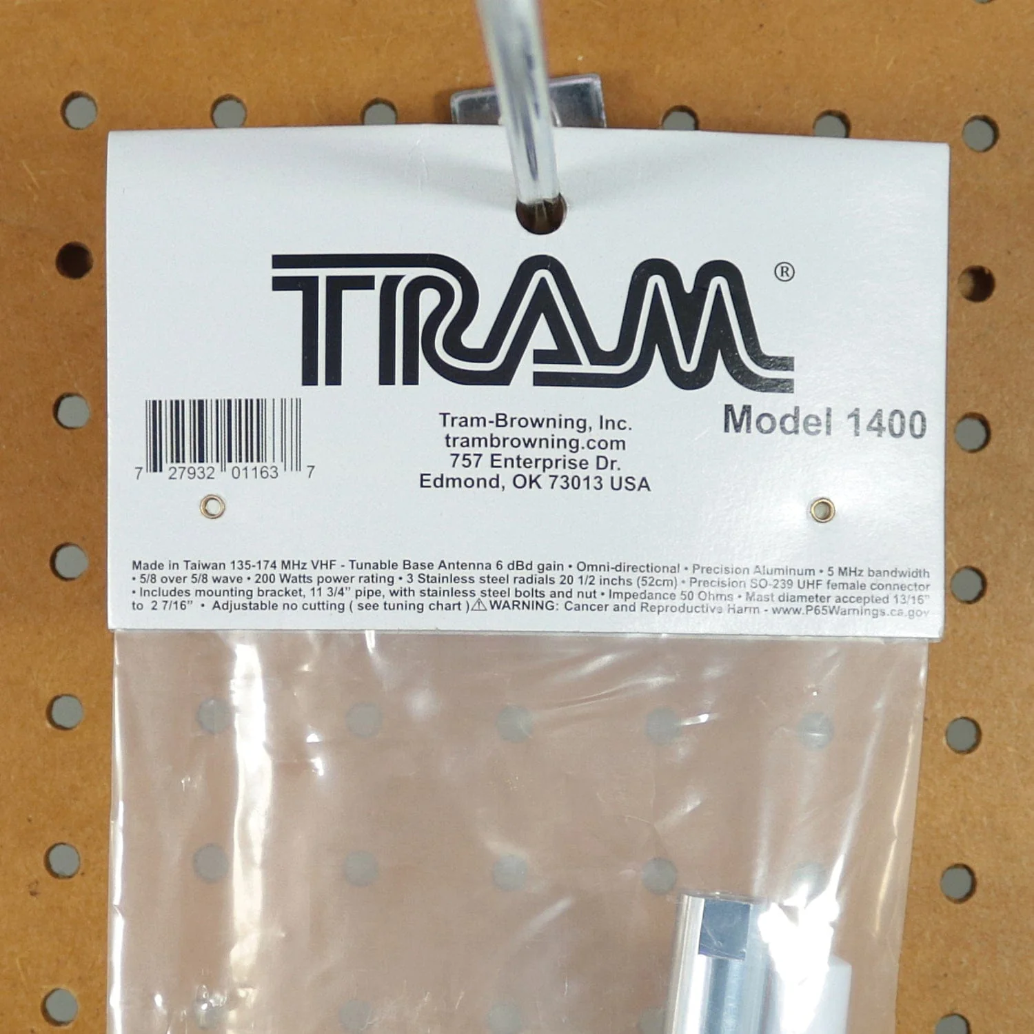 Tram 200-Watt 136 MHz to 174 MHz 6-dBd-Gain Aluminum Base Antenna with 50-Ohm UHF SO-239 Connector, 10 Feet - Image 4