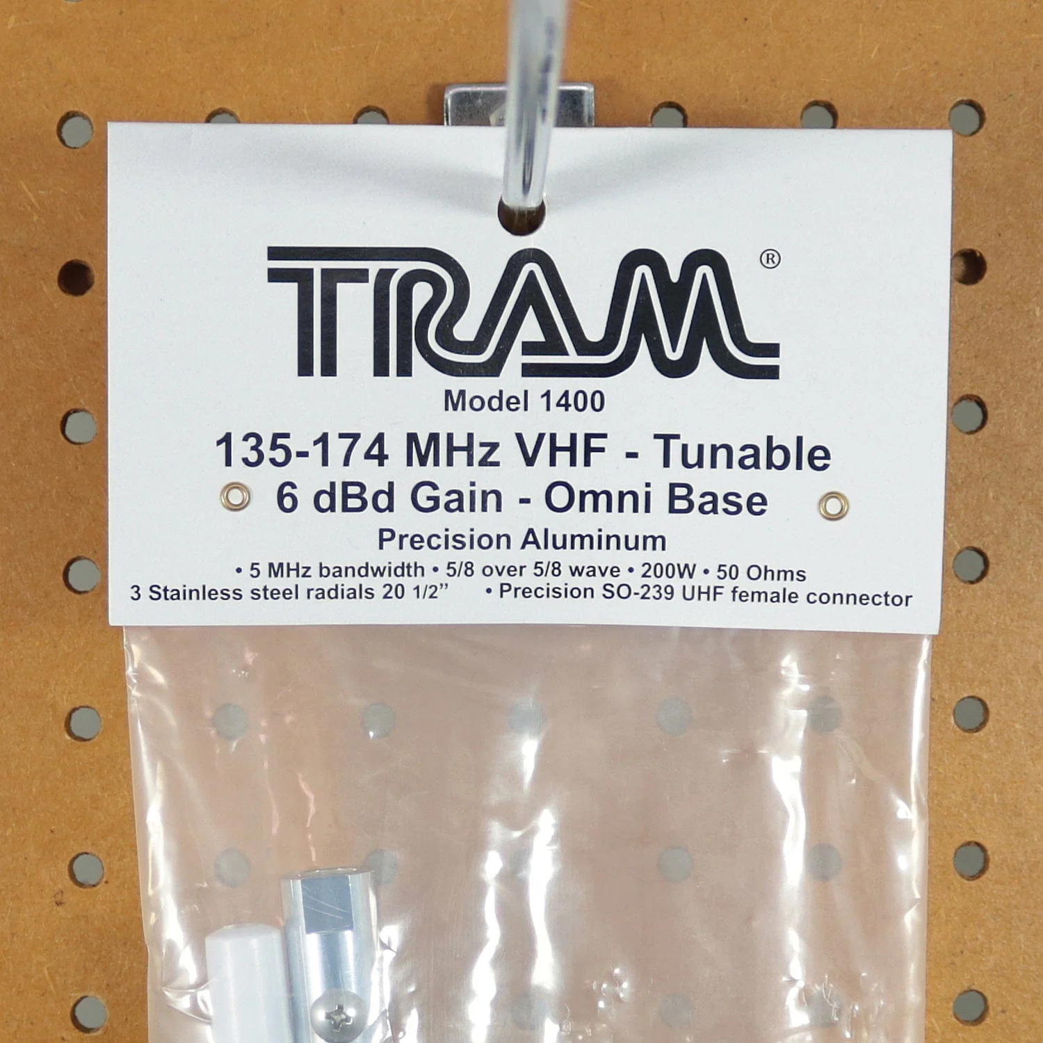 Tram 200-Watt 136 MHz to 174 MHz 6-dBd-Gain Aluminum Base Antenna with 50-Ohm UHF SO-239 Connector, 10 Feet - Image 5