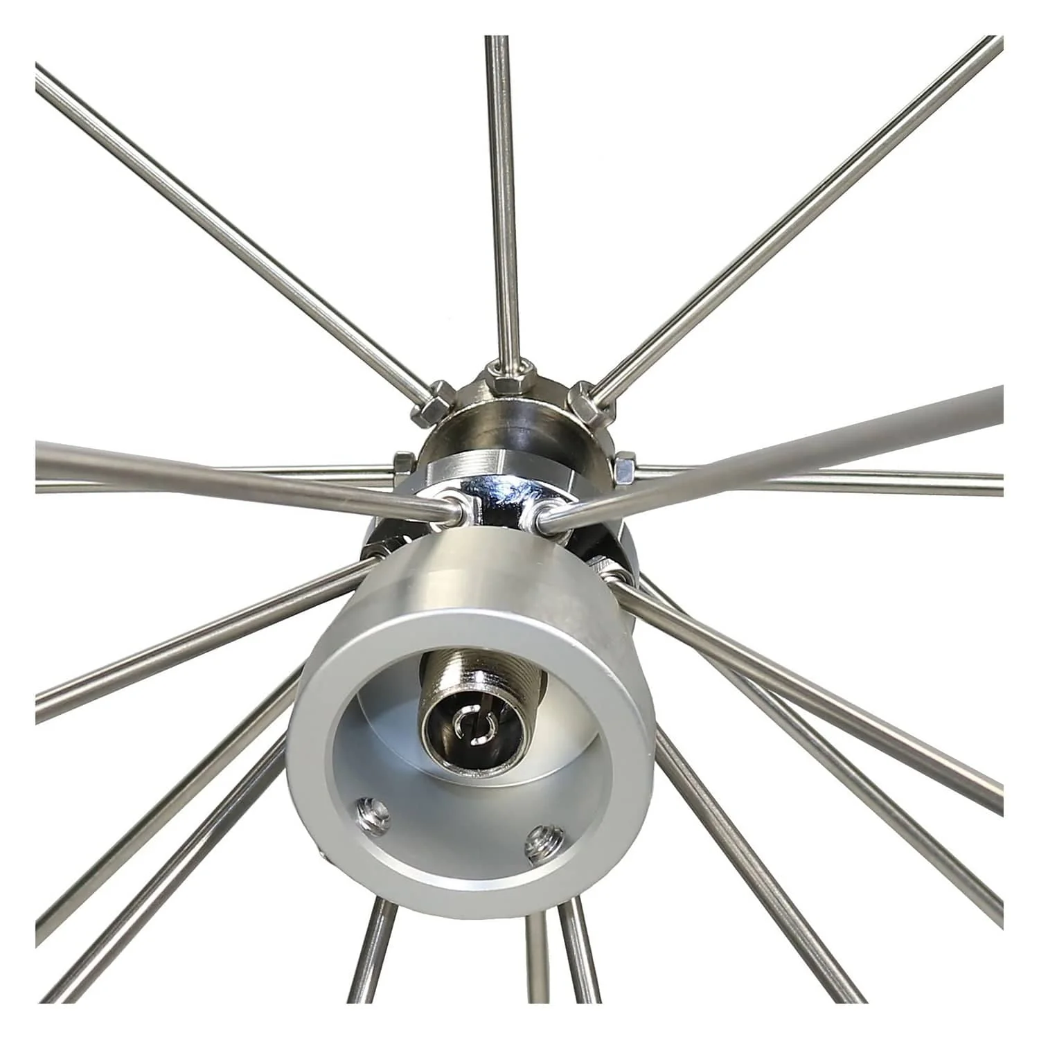 Tram 200-Watt Broad-Band Scanner 25 MHz to 1300 MHz Super Discone Stainless Steel Base Antenna - Image 2