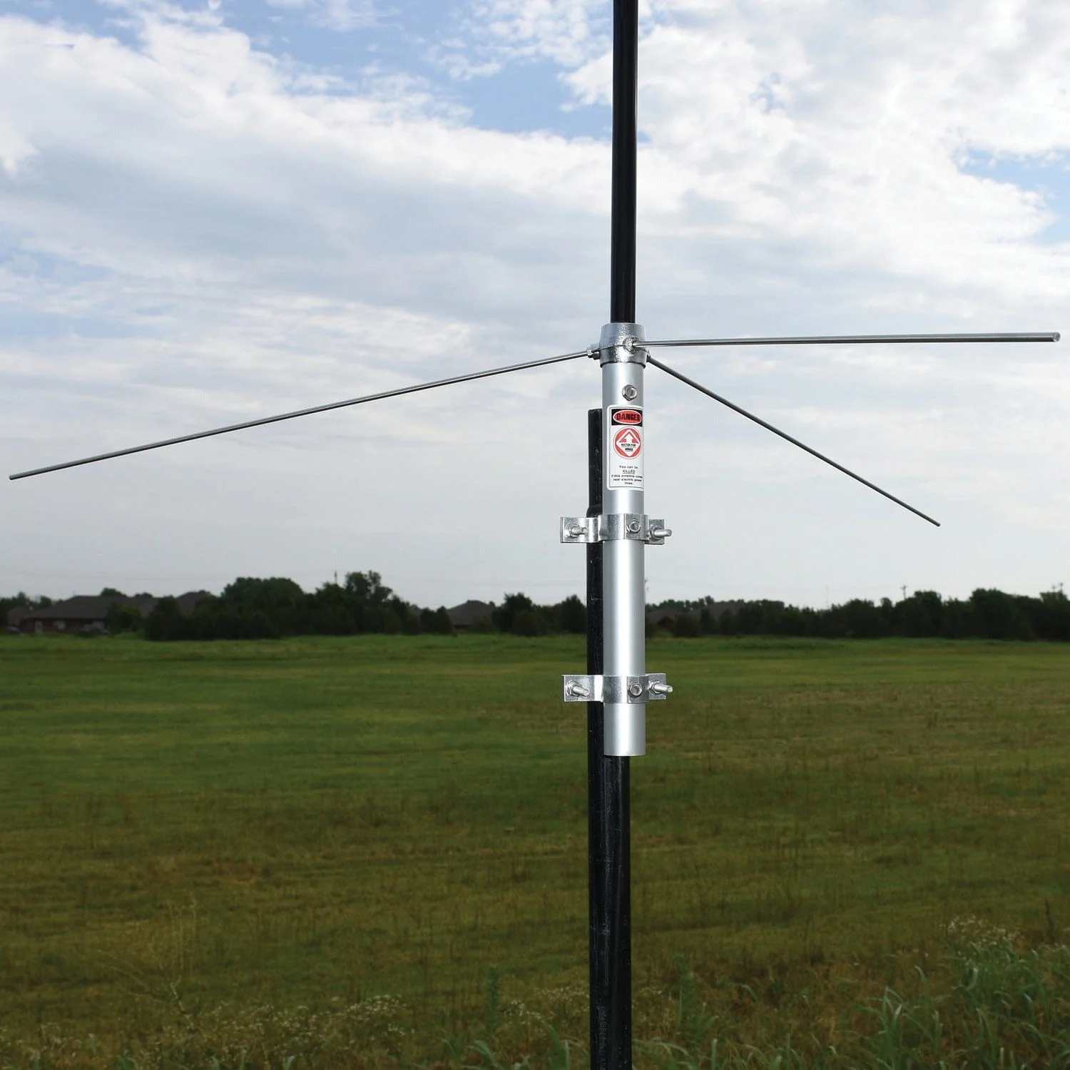 Tram 200-Watt Dual-Band 2-Section Fiberglass Base Antenna with 50-Ohm UHF SO-239 Connector, 8-Ft. 4-In. Tall, Black - Image 2