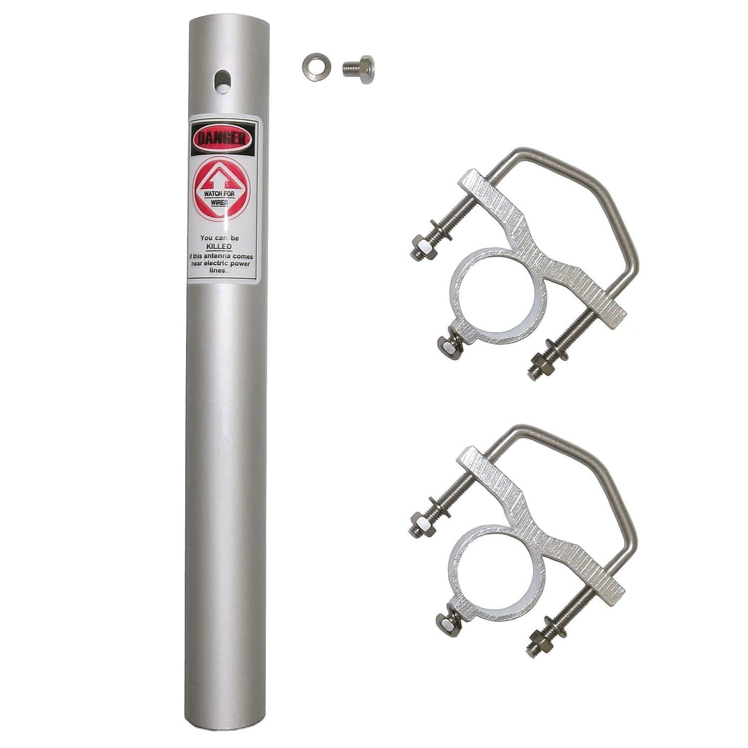 Tram 200-Watt Dual-Band 2-Section Fiberglass Base Antenna with 50-Ohm UHF SO-239 Connector, 8-Ft. 4-In. Tall, Black - Image 4