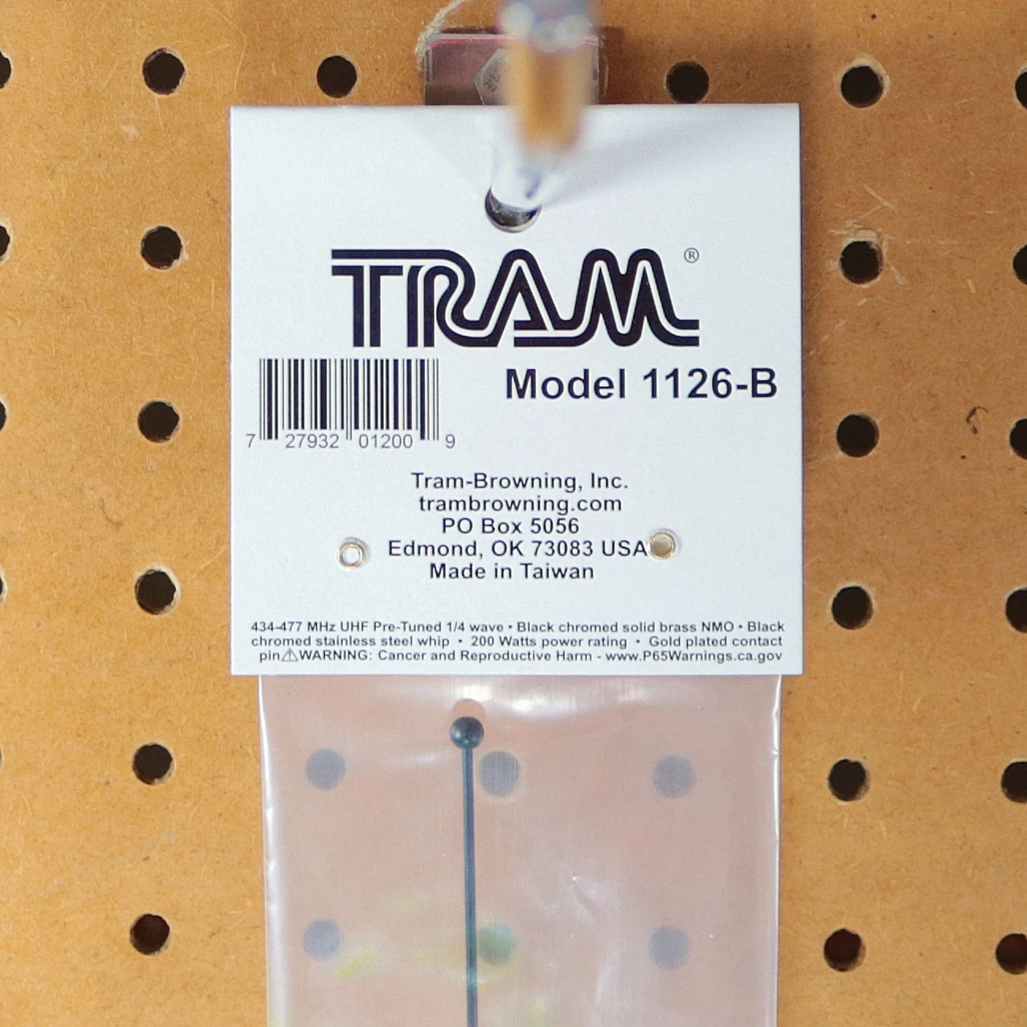 Tram 200-Watt Pretuned 410 MHz to 490 MHz Black-Nut-Type Quarter-Wave Antenna with NMO Mounting - Image 5