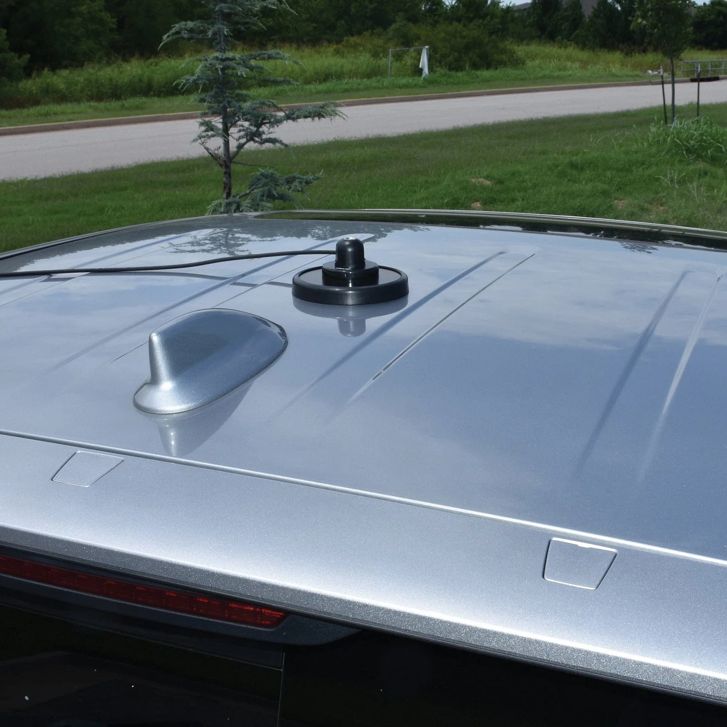 Tram 5-Inch Black Steel NMO Magnet Mount with RG58 Coaxial Cable and UHF PL-259 Connector - Image 2