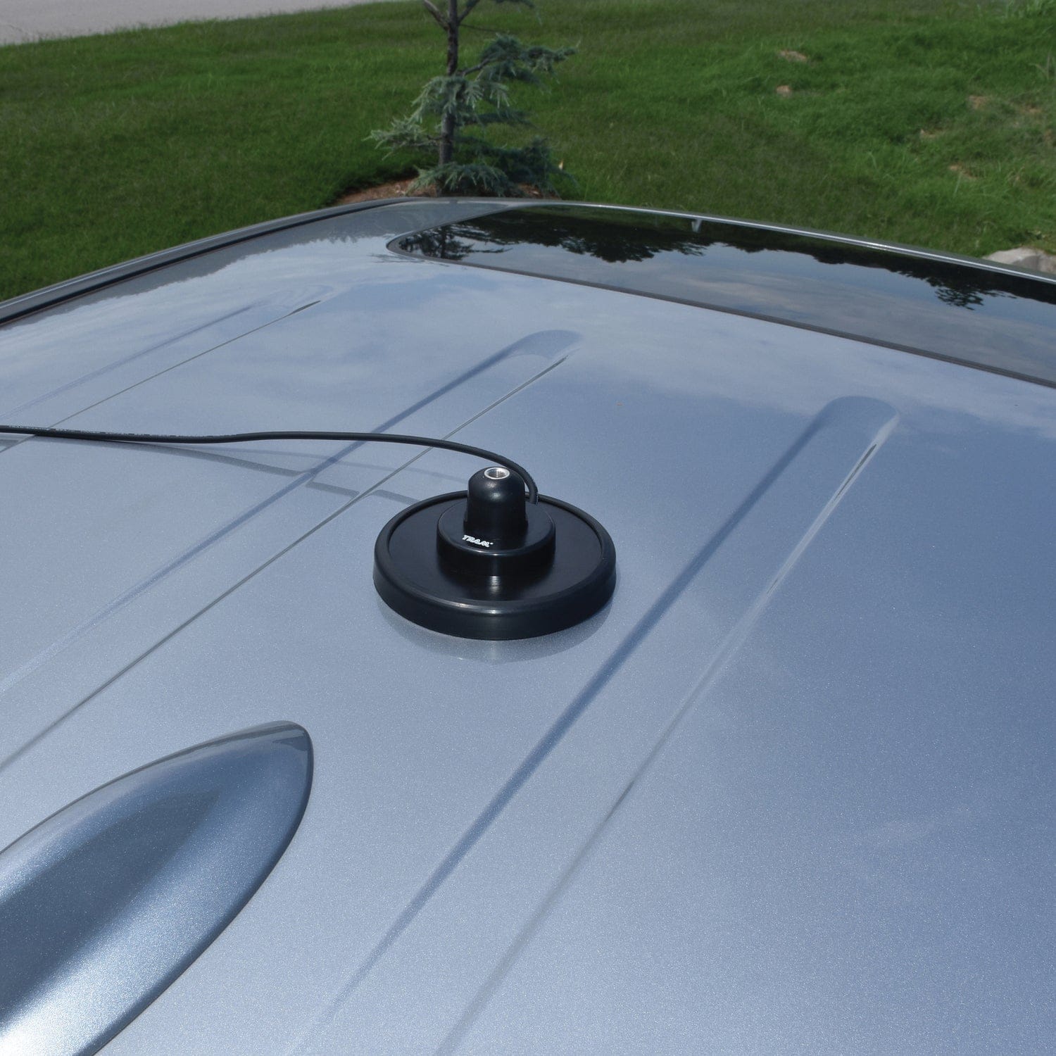 Tram 5-Inch Black Steel NMO Magnet Mount with RG58 Coaxial Cable and UHF PL-259 Connector - Image 3
