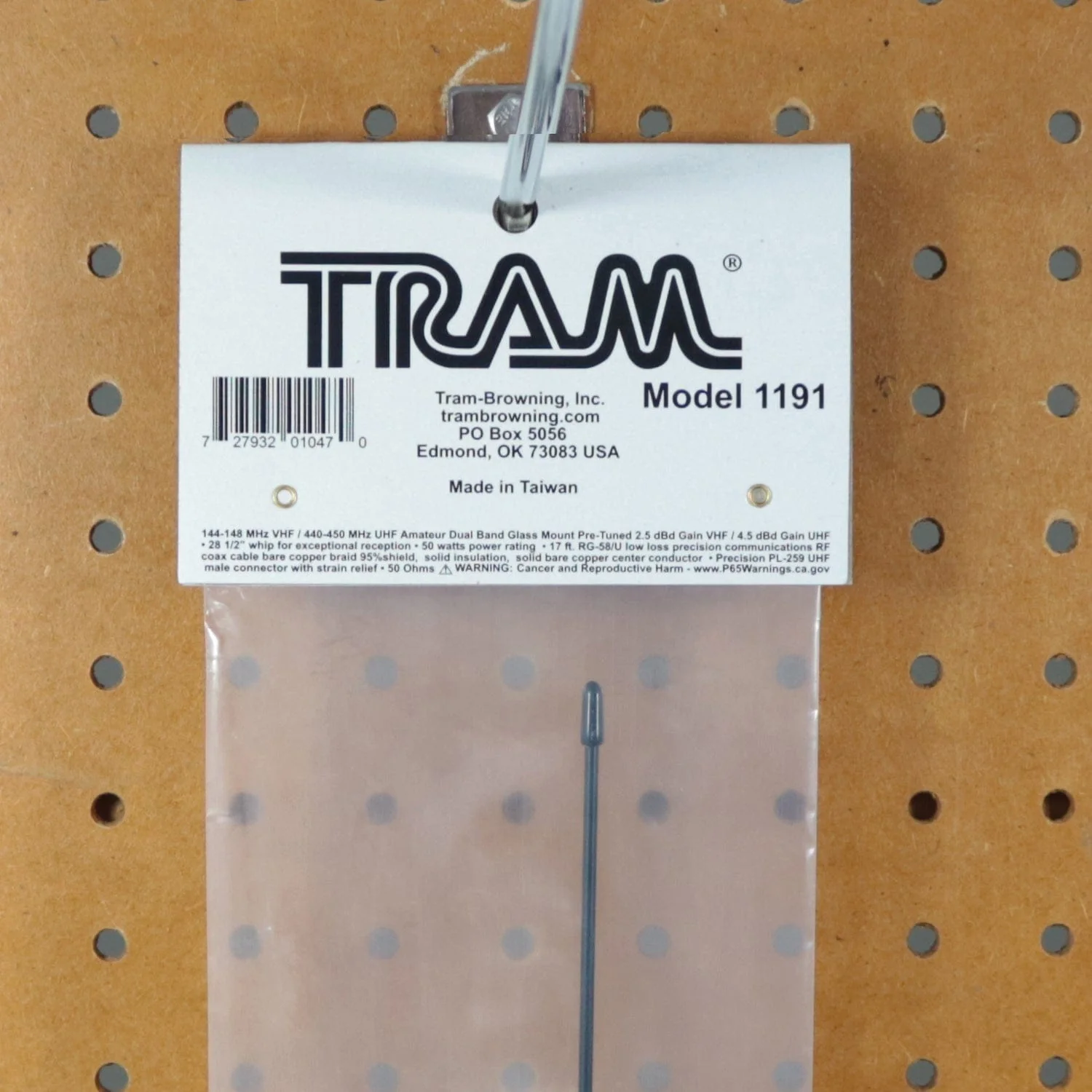 Tram 50-Watt Pretuned Dual-Band 144 MHz to 148 MHz VHF/440 MHz to 450 MHz UHF Amateur Radio Antenna Kit with Glass Mount and Cable - Image 3