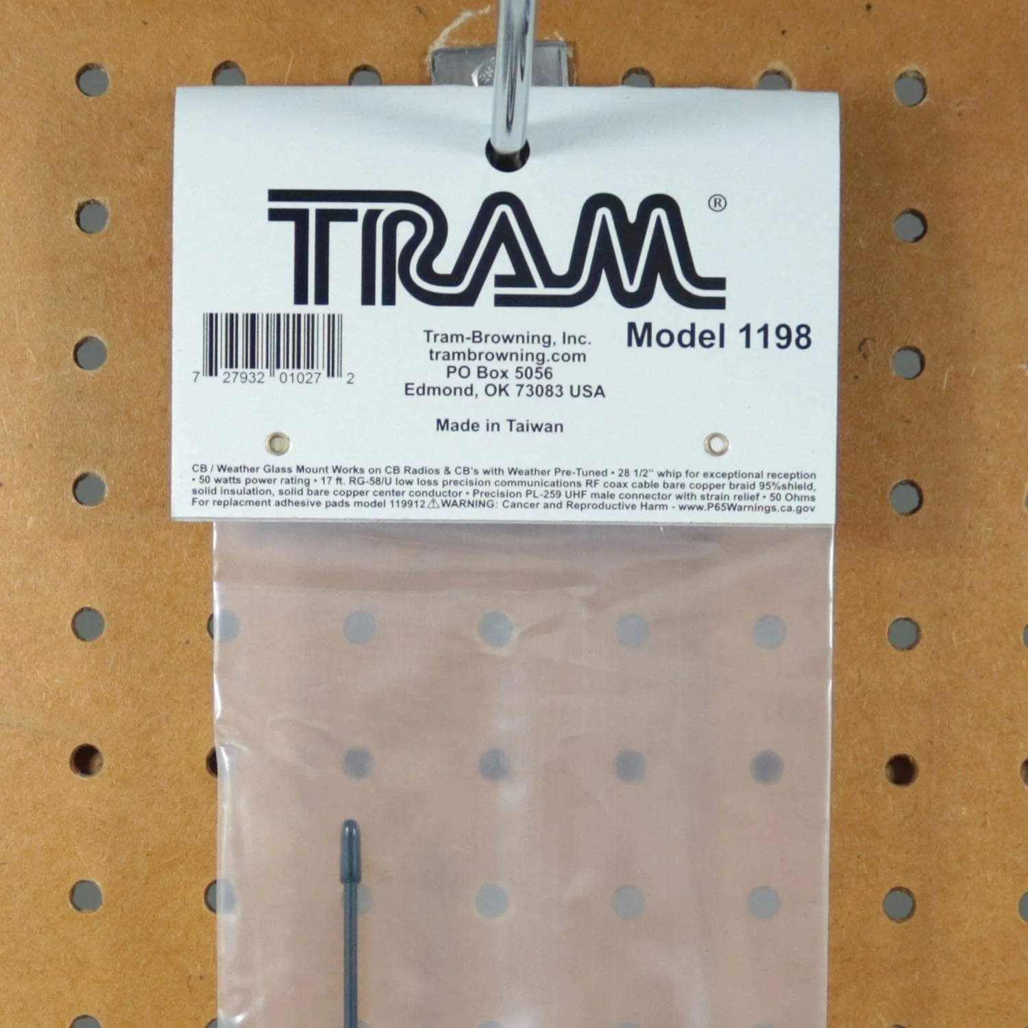 Tram CB/Weather-Band Glass-Mount Antenna with RG58/U Cable and PL-259 Connector - Image 5