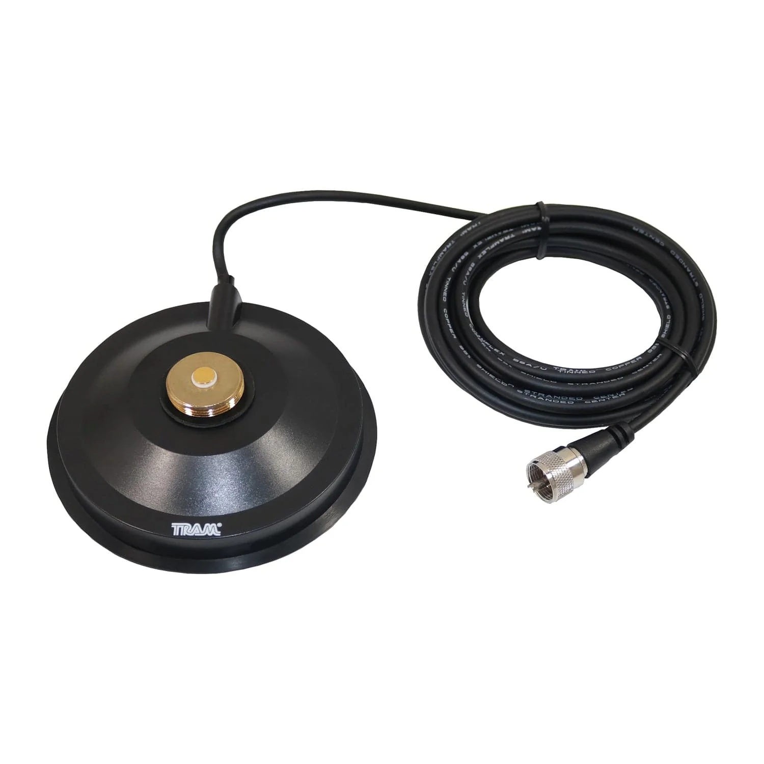 Tram NMO 5-In. Magnet with Soft Rubber Boot, 17 Ft. Cable, PL-259 - Image 3