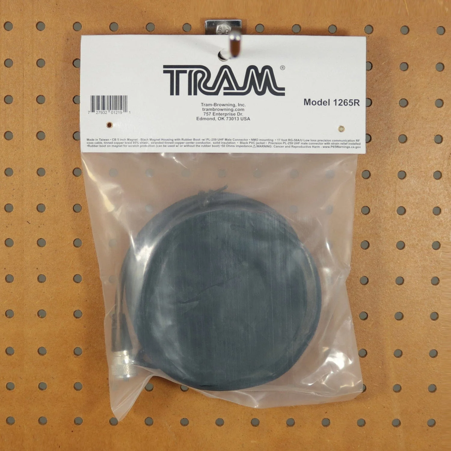 Tram NMO 5-In. Magnet with Soft Rubber Boot, 17 Ft. Cable, PL-259 - Image 4