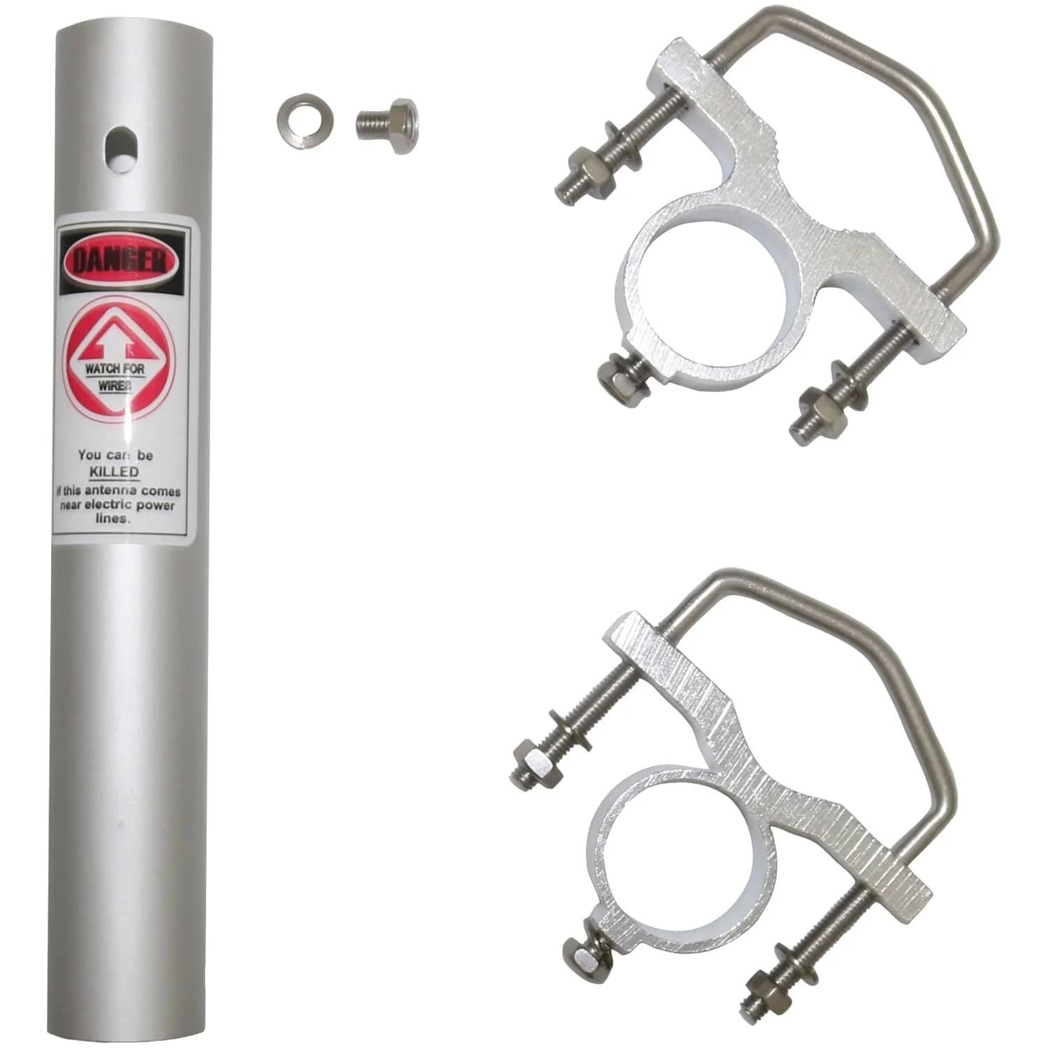 Tram Pre-Tuned 144 MHz–148 MHz VHF/430 MHz–460 MHz UHF Amateur Dual-Band Base Antenna with White Fiberglass, 1477 - Image 4