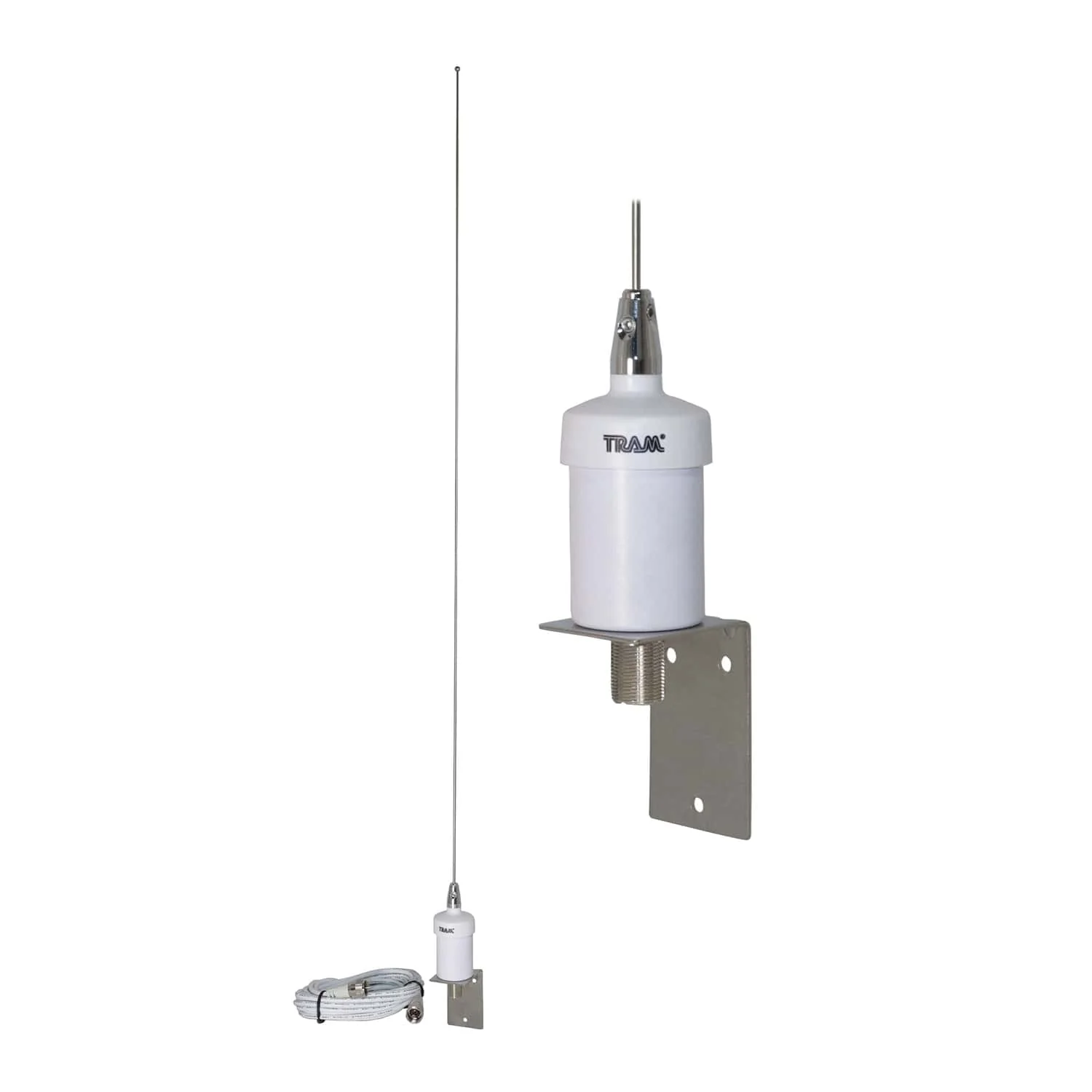 Tram Pretuned VHF 6-dB-Gain Marine L-Bracket-Mount 35-In. Fiberglass Antenna with RG58 Cable and PL-259 Connectors - Image 5