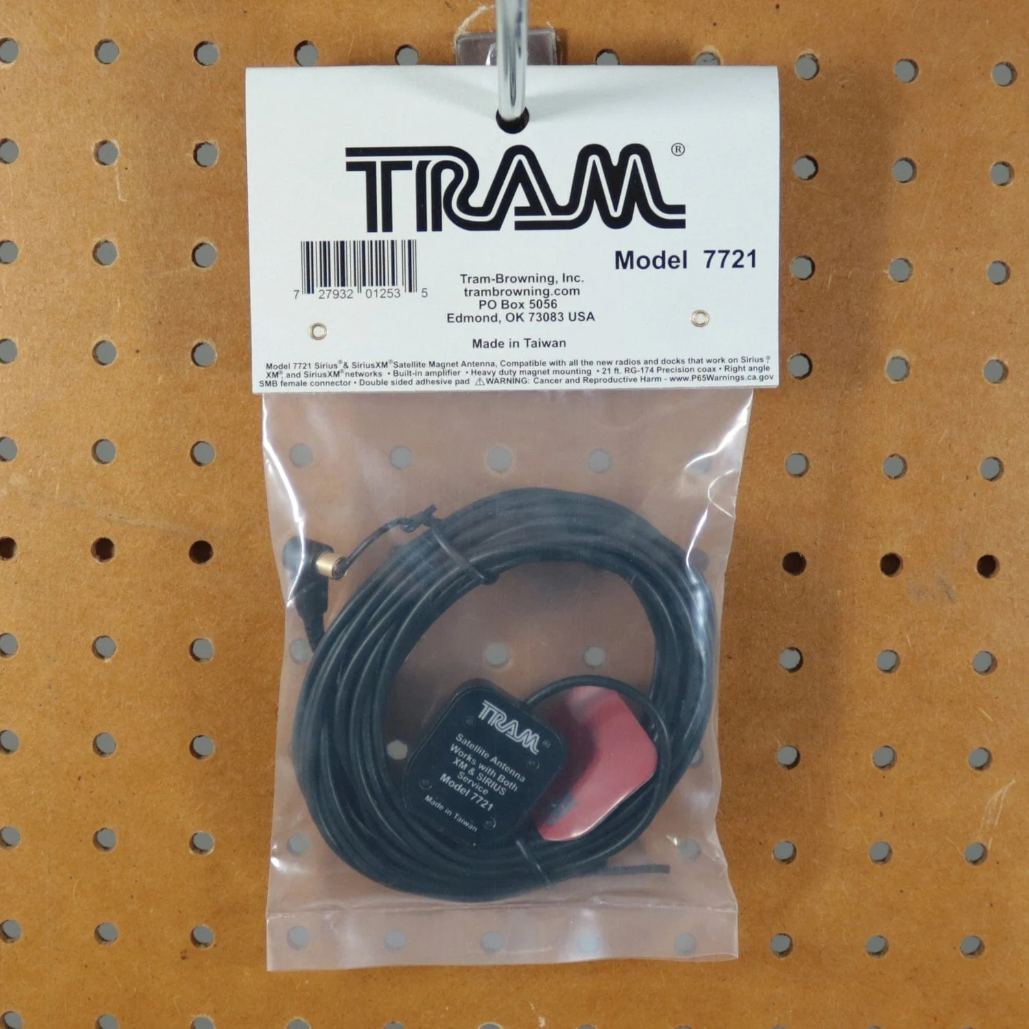 Tram Satellite Radio Magnet-Mount Antenna with RG174 Coaxial Cable and SMB-Female Connector - Image 4