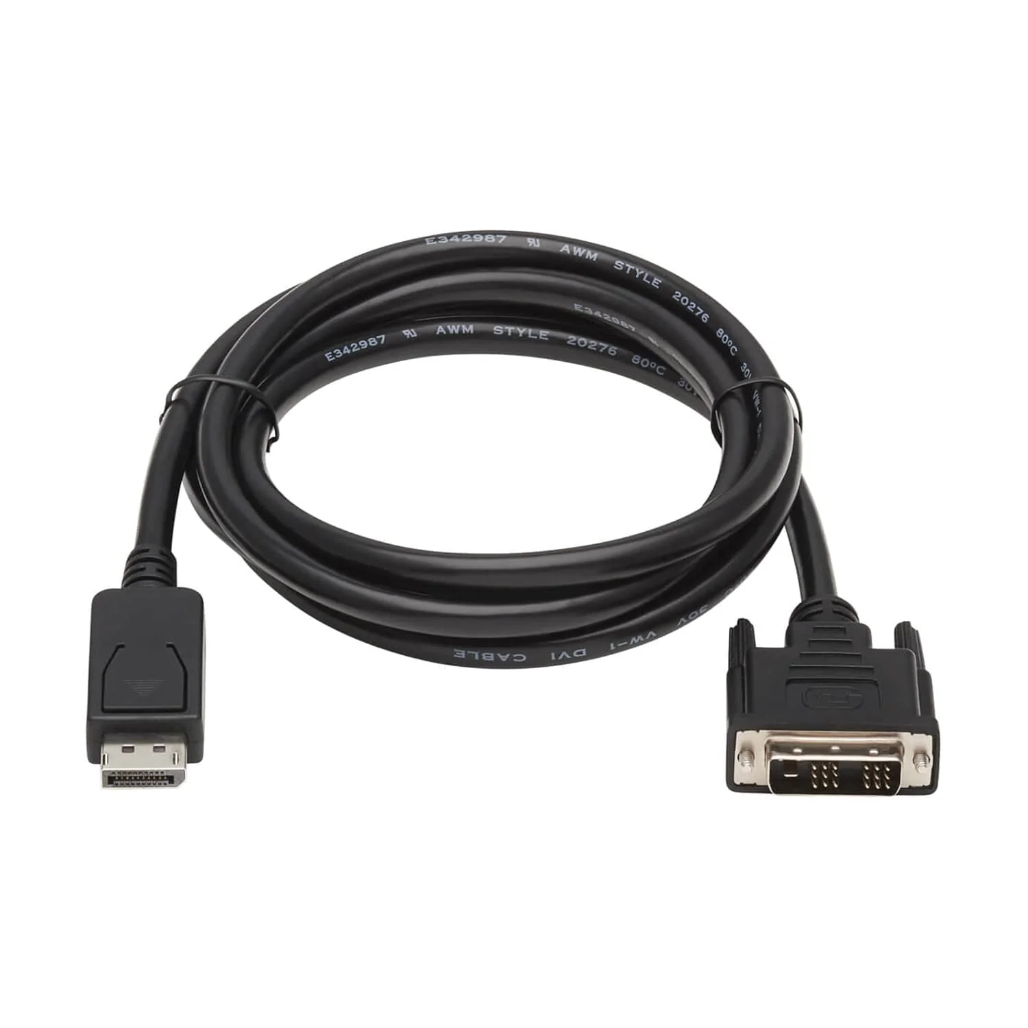 Tripp Lite by Eaton 1080p DisplayPort Male with Latch to DVI-D Male Single Link Adapter Cable, Black, 6 Ft., P581-006 - Image 5