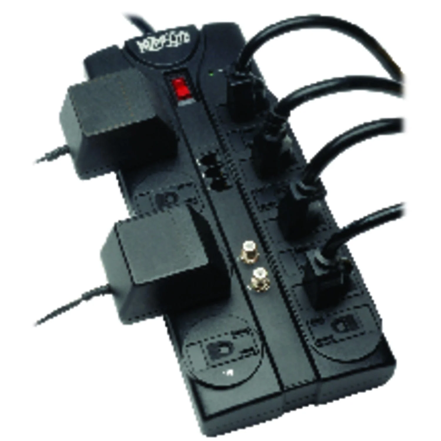 Tripp Lite by Eaton 12-AC Outlet, Telco, and Coax 2880-Joules Protect It! Surge Protector Power Strip, 8-Ft. Cord with Right-Angle Plug - Image 3