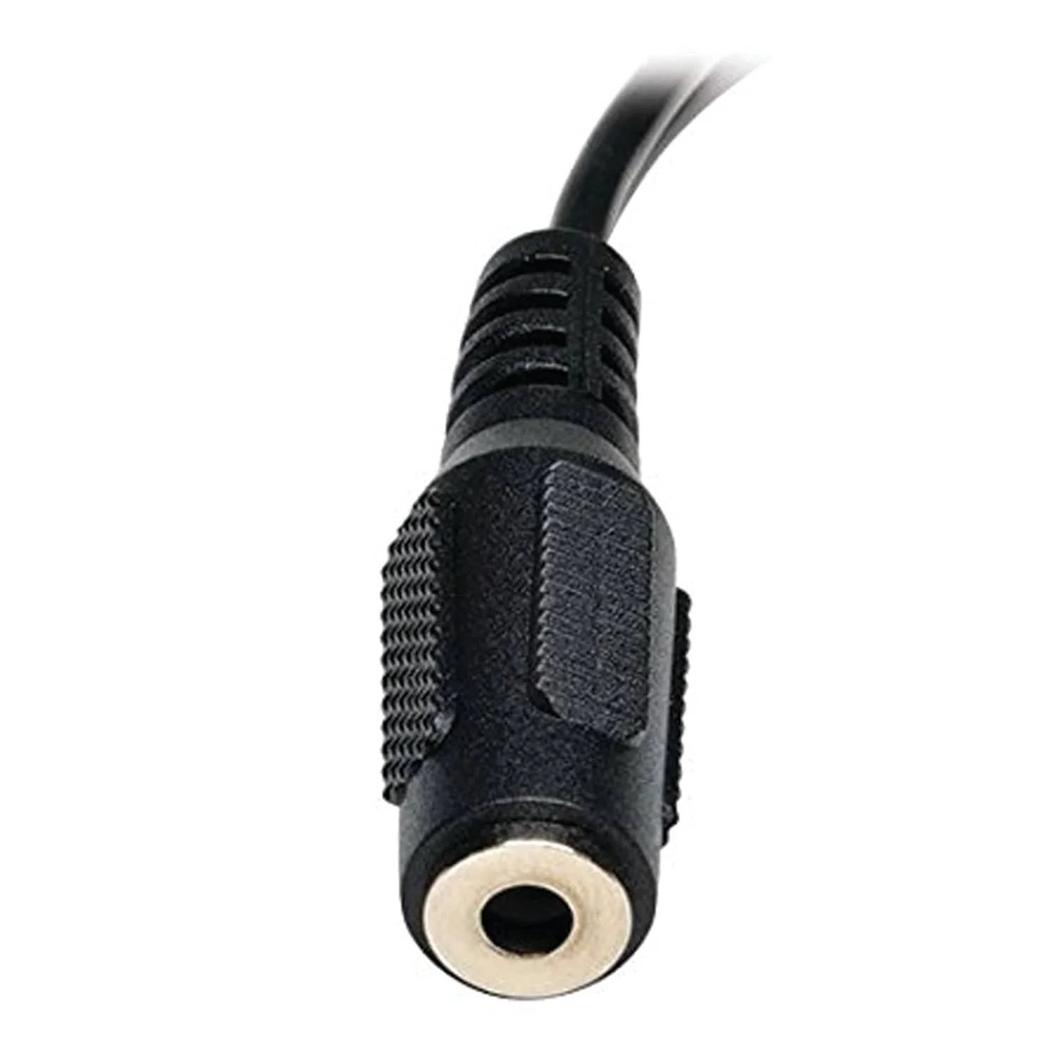 Tripp Lite by Eaton 3.5-mm Female to 2 RCA Male Stereo Audio Y-Splitter Adapter Cable, Black with Color-Coded RCA Jacks, 6 In., TRPP31606N - Image 2