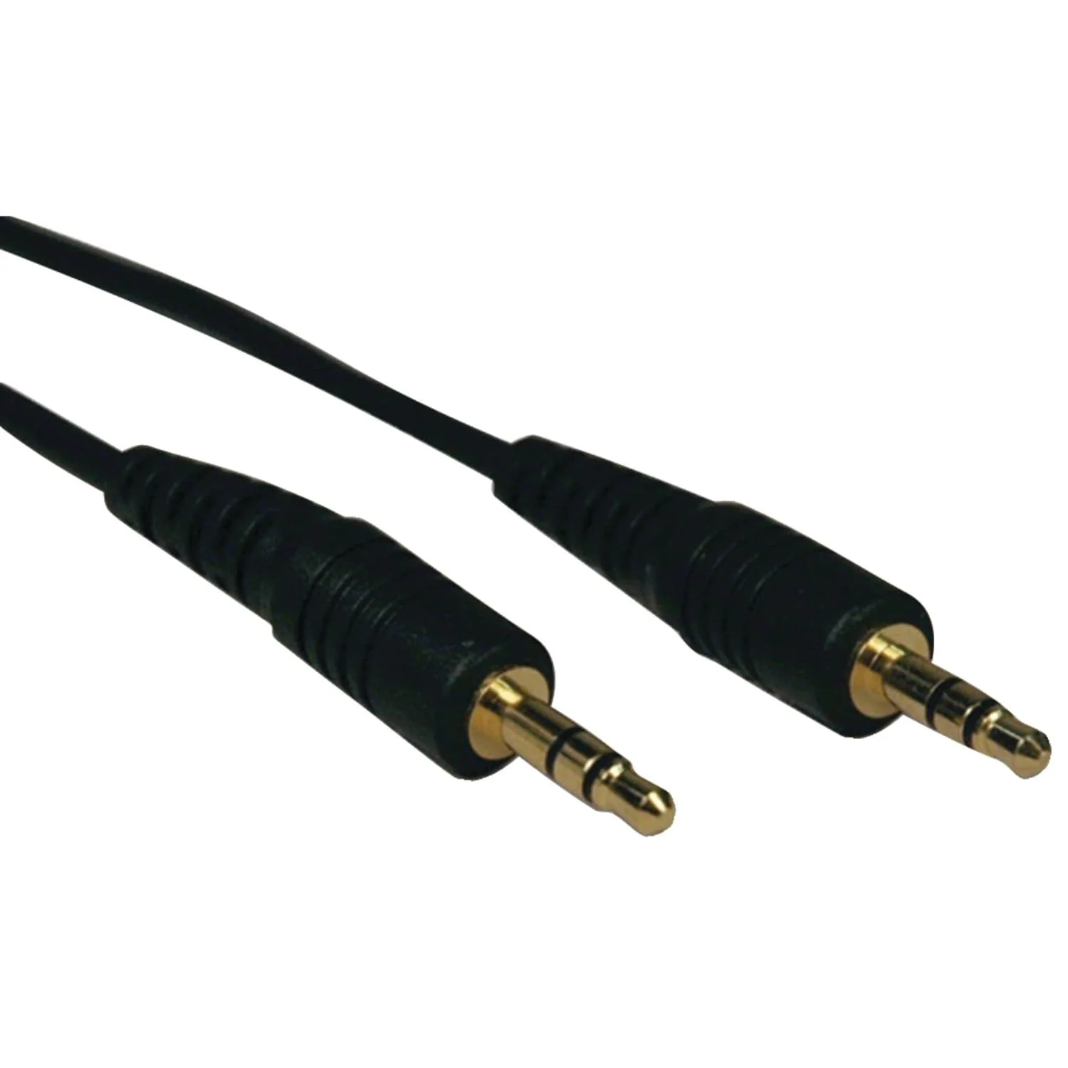 Tripp Lite by Eaton 3.5-mm Male/Male Stereo Cable for Microphones, Speakers, and Headphones, Black, 6 Ft.