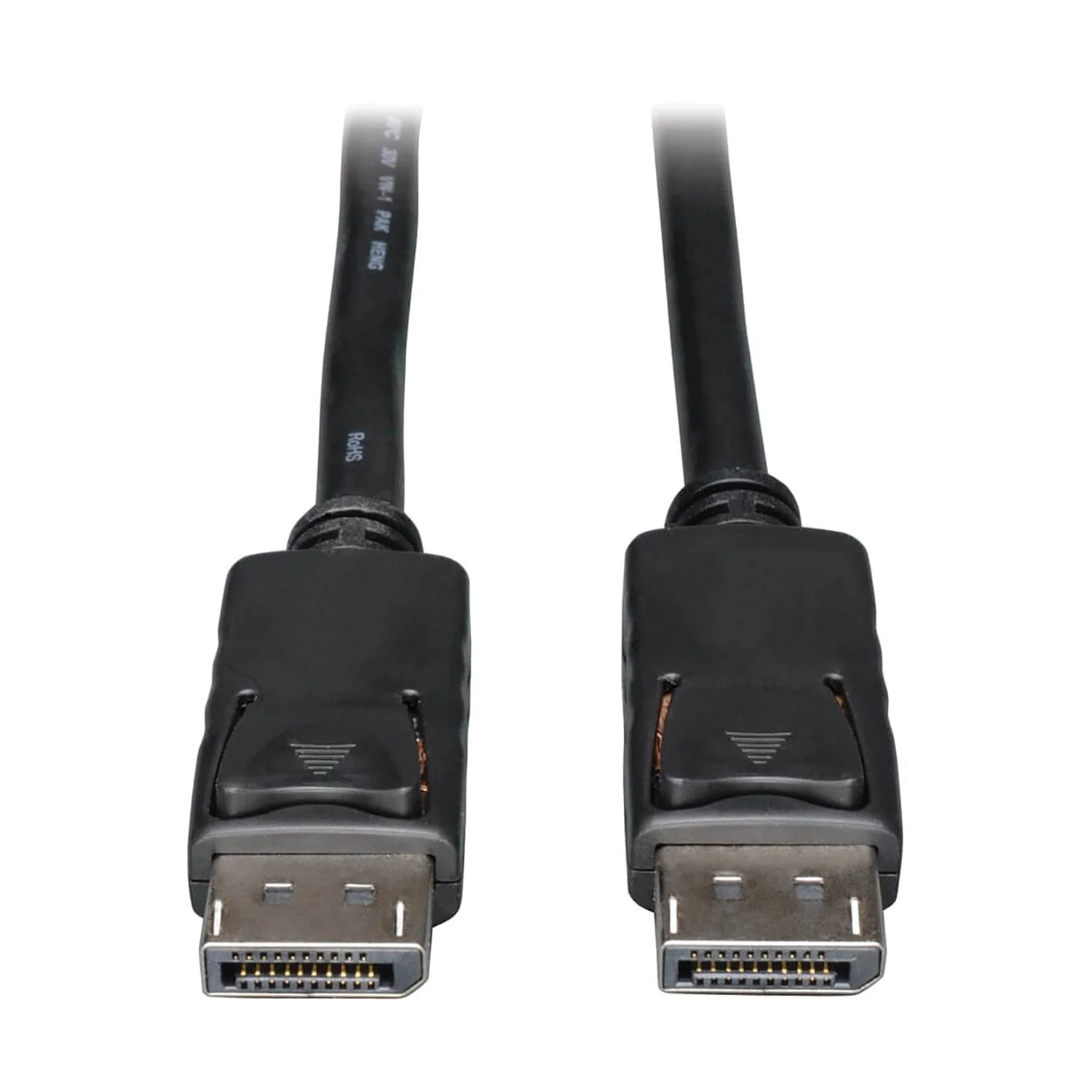 Tripp Lite by Eaton 4K at 60 Hz DisplayPort 1.2 Male/Male Cable with Latches, Black, 15 Ft.