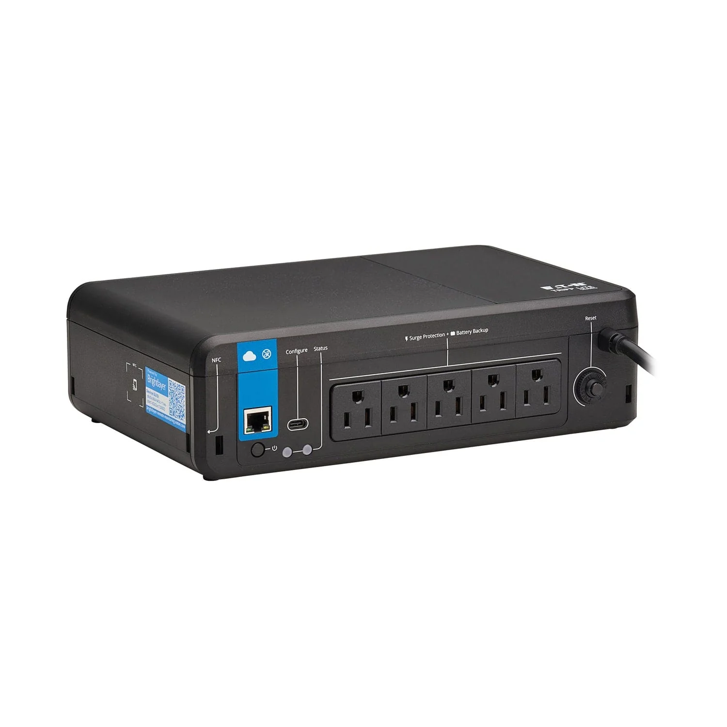Tripp Lite by Eaton 5-AC Outlet 850-VA/450-Watt PC/Network/POS Cloud-Connected Desktop UPS with 190-Joules Surge Protection, 5-Ft. Cord, BC850RNC - Image 2